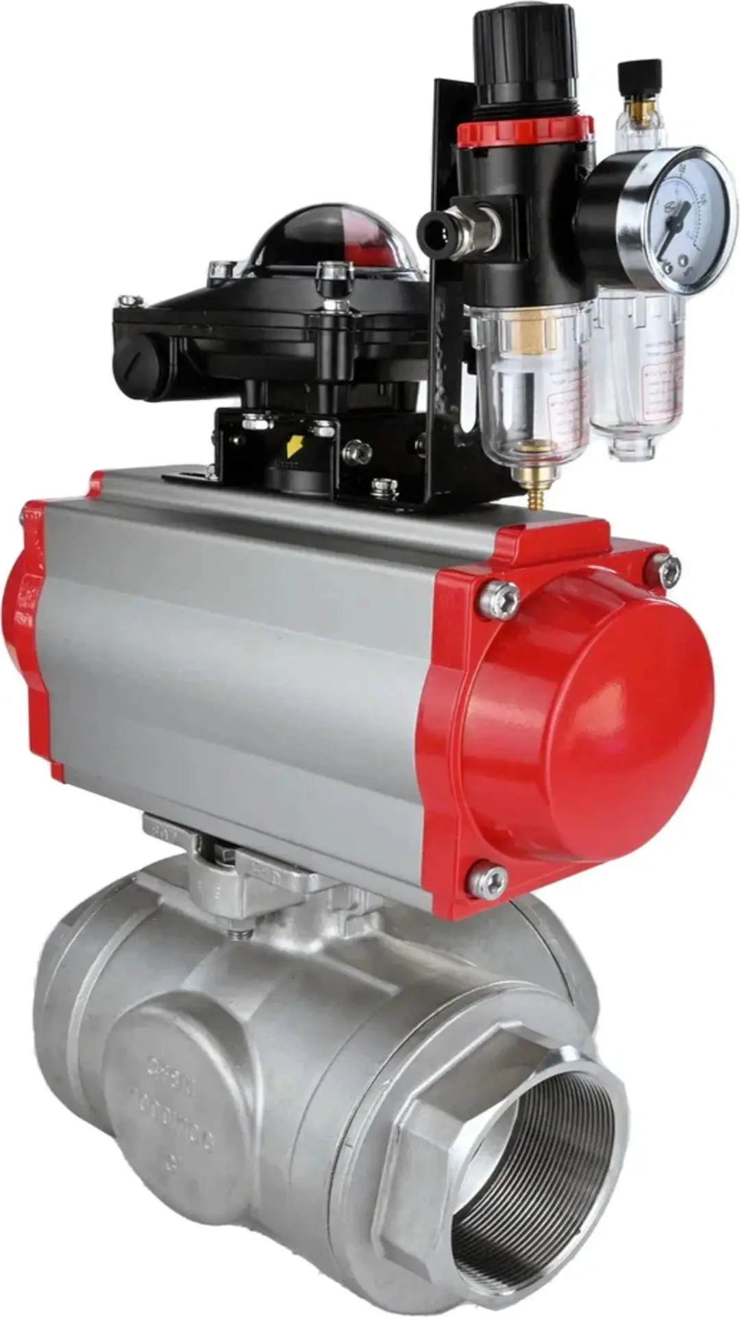 Изображение товара Кран шаровой DN25 PN63 нержавеющая сталь DN.RU D160-11120 пневмоуправляемый