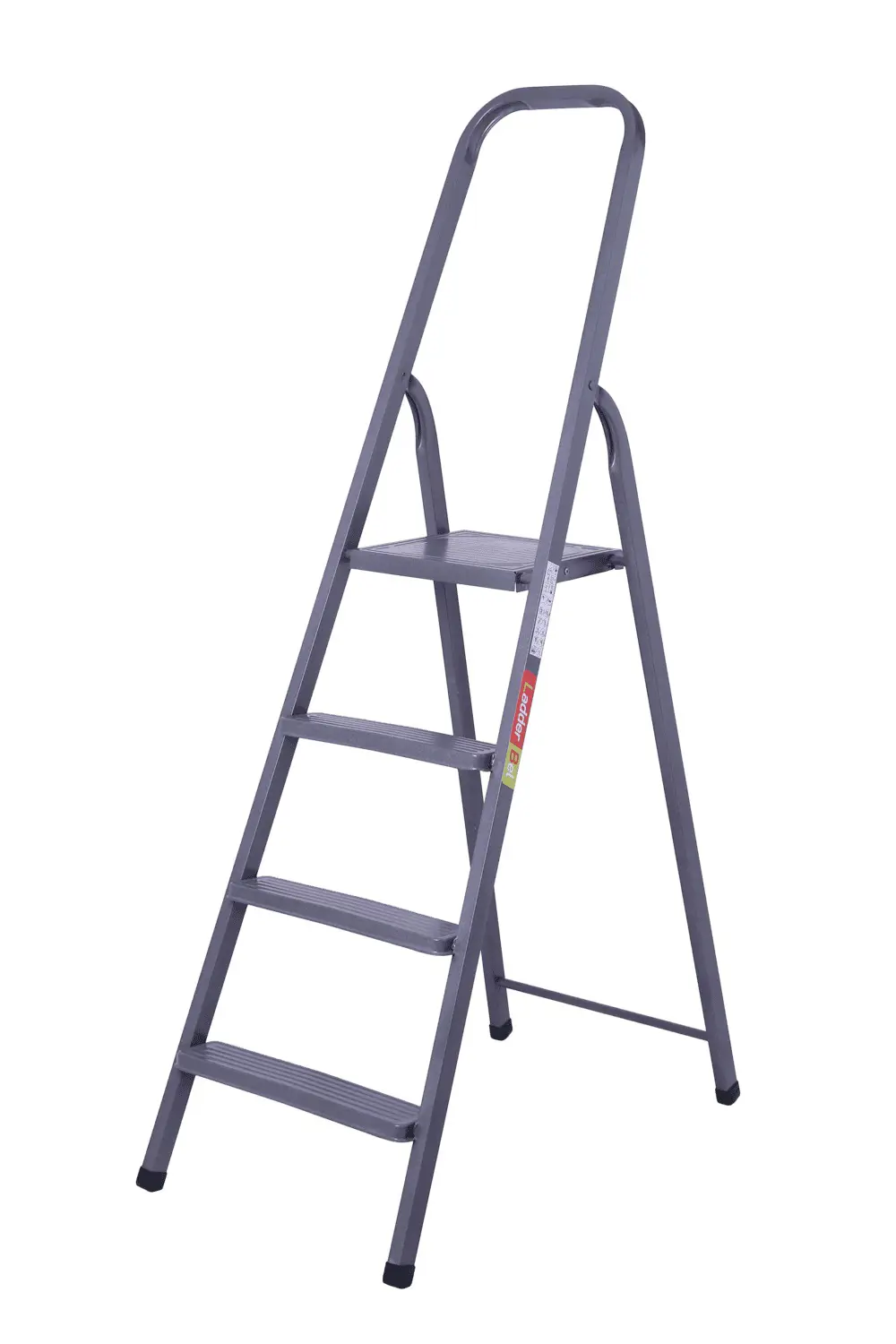 Изображение товара Стальная стремянка Ladderbel STR-ST-4 4 ступени с устойчивой платформой и ребрами жесткости