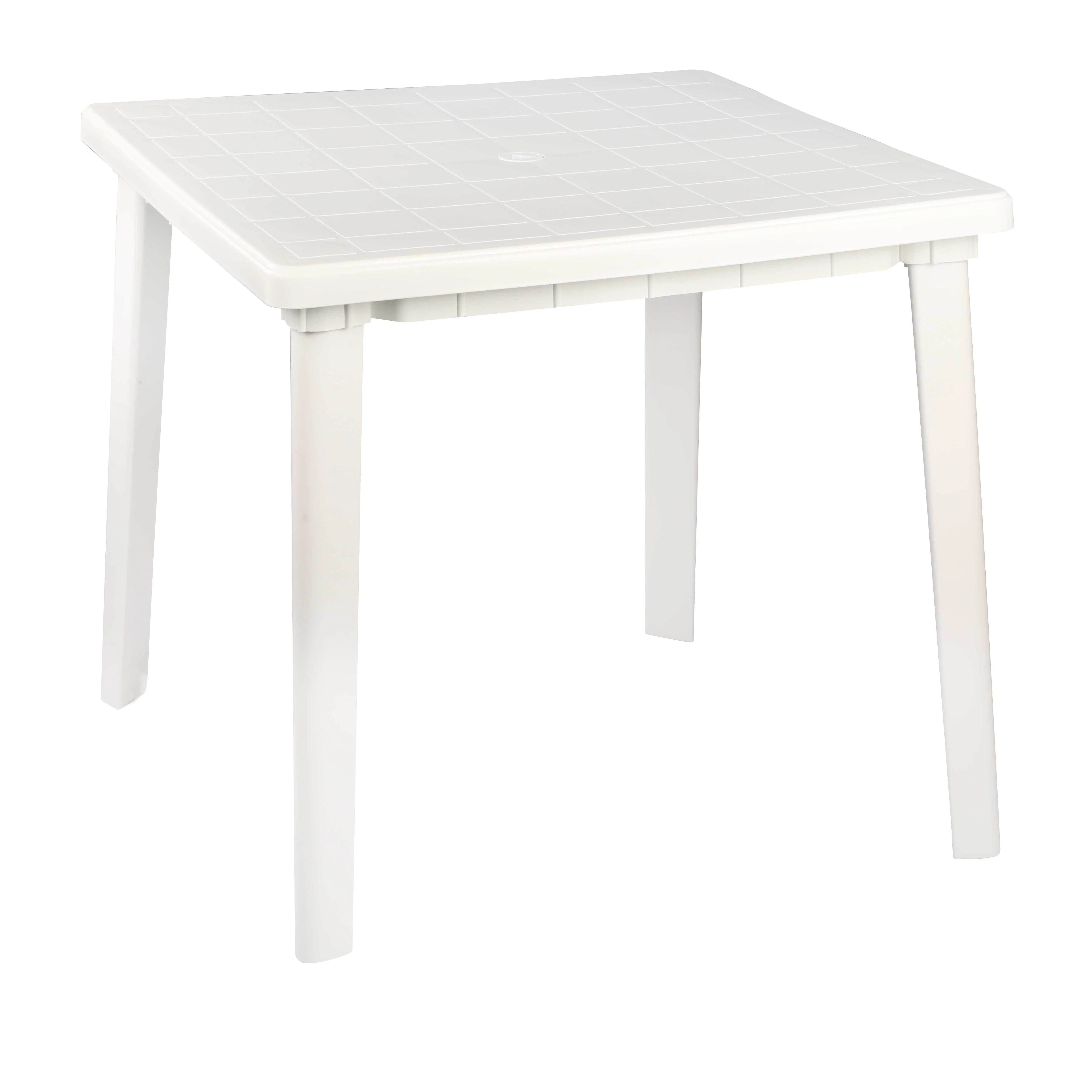 Изображение товара Стол садовый квадратный 80x80x74 см полипропилен белый