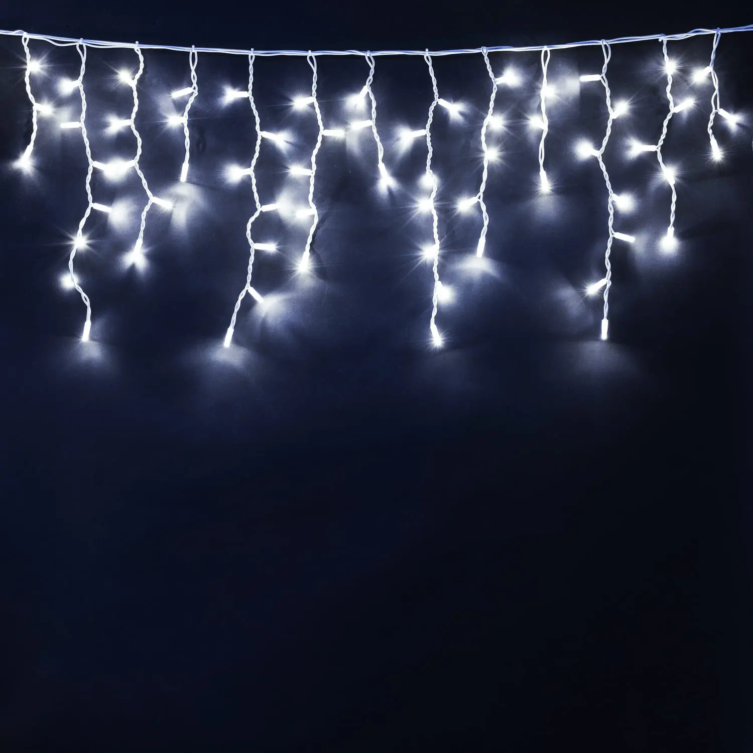 Изображение товара Электрогирлянда универсальная Kurato a077 (125945) бахрома 5.5x5.5 м 240 ламп белый 1 режим работы