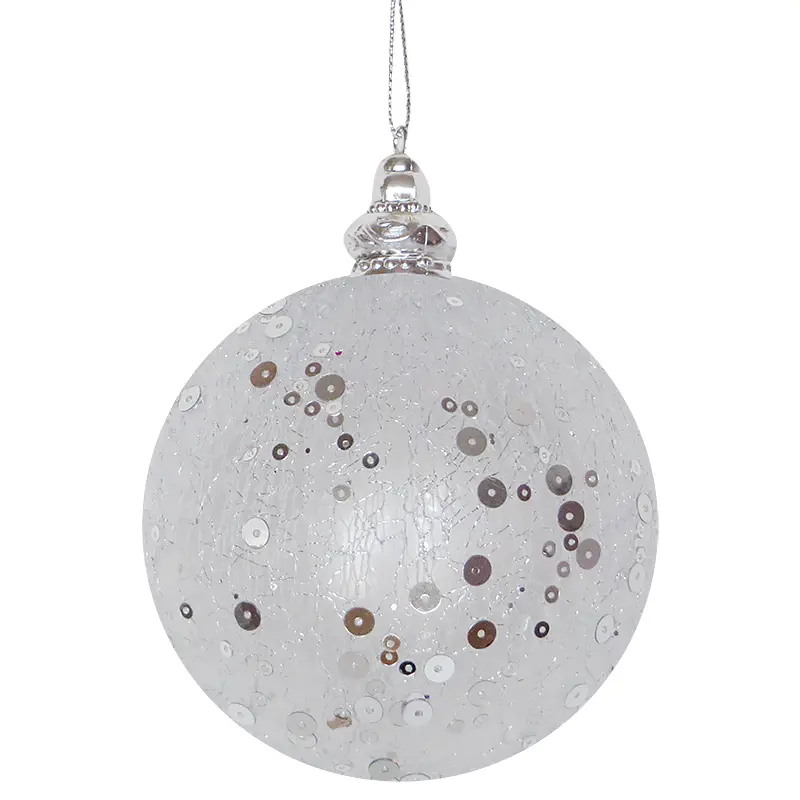 Изображение товара Шар ёлочный с пайетками, 10 см