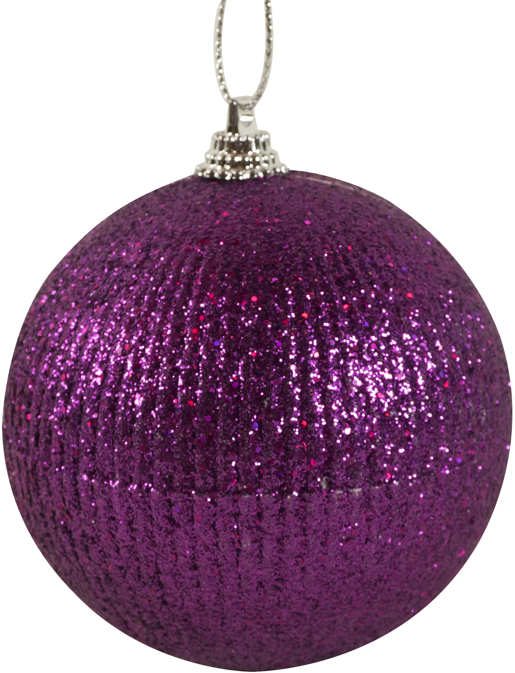 Изображение товара Шар ёлочный, 8 см, цвет фиолетовый