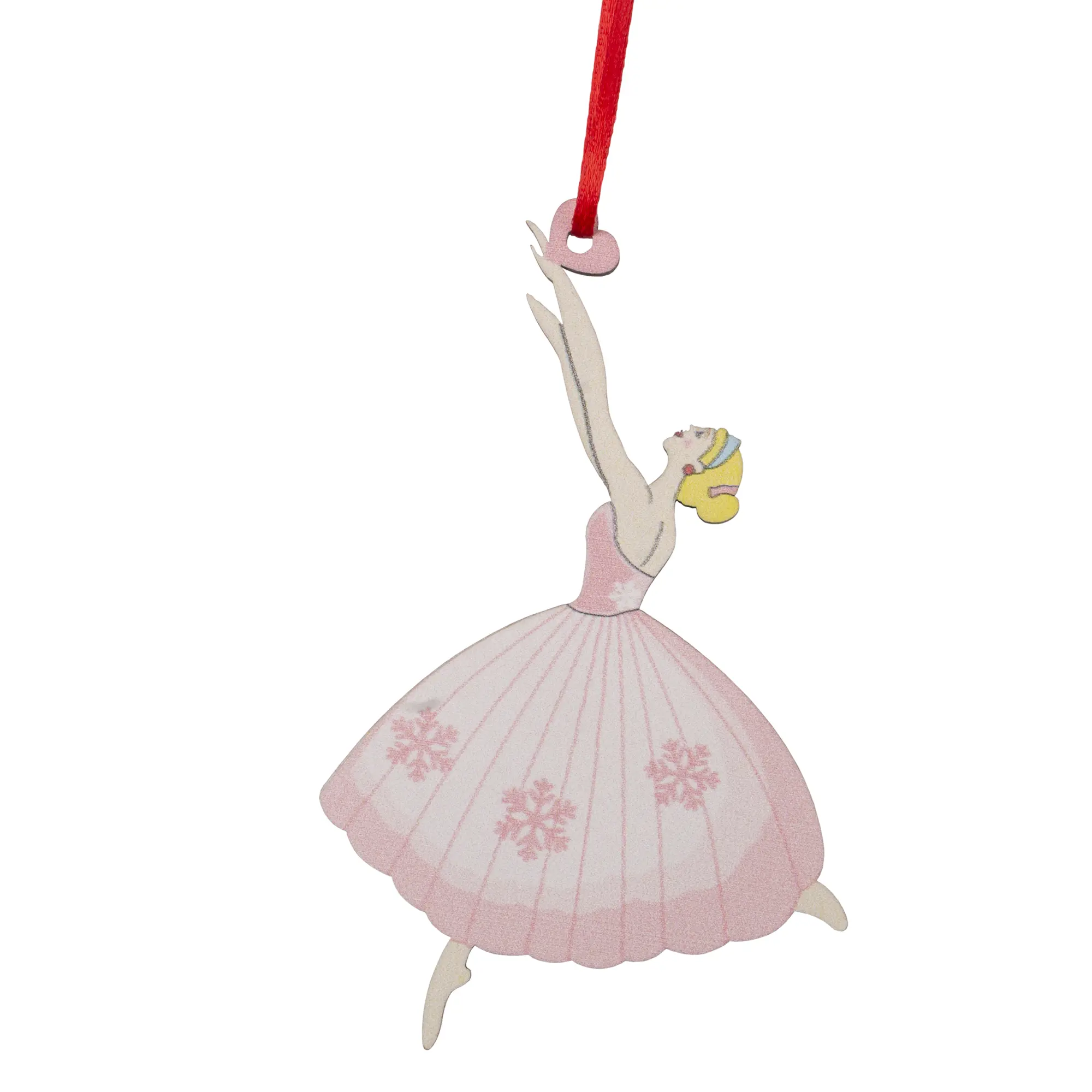 Изображение товара Подвеска декоративная Балерина в розовом 12.3x7.5 см цвет разноцветный