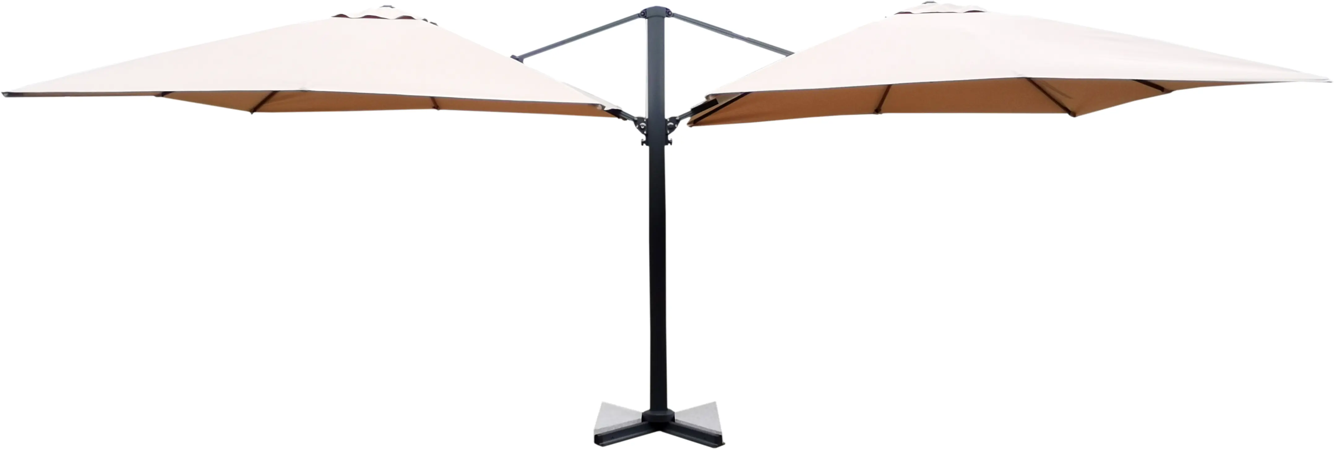 Изображение товара Зонт садовый Rome 295x620 см бежевый с регулировкой наклона и прочной подставкой