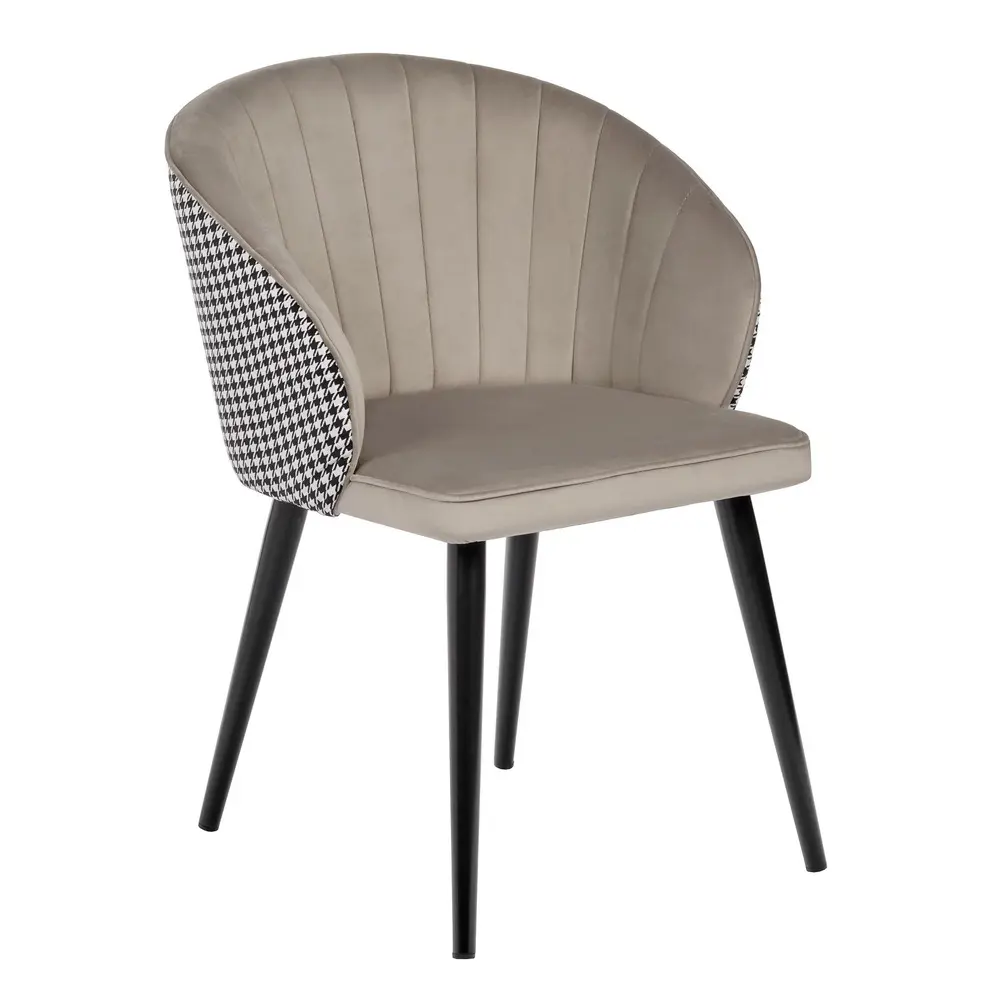 Изображение товара Стул Bradex Paola 59x80.5x56 см велюр цвет бежевый