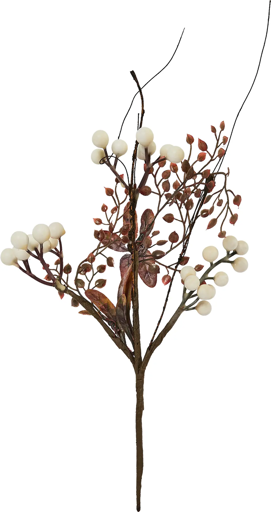 Изображение товара Новогоднее украшение Изделие декоративное Ветка 28x15 см цвет розово-бежевый