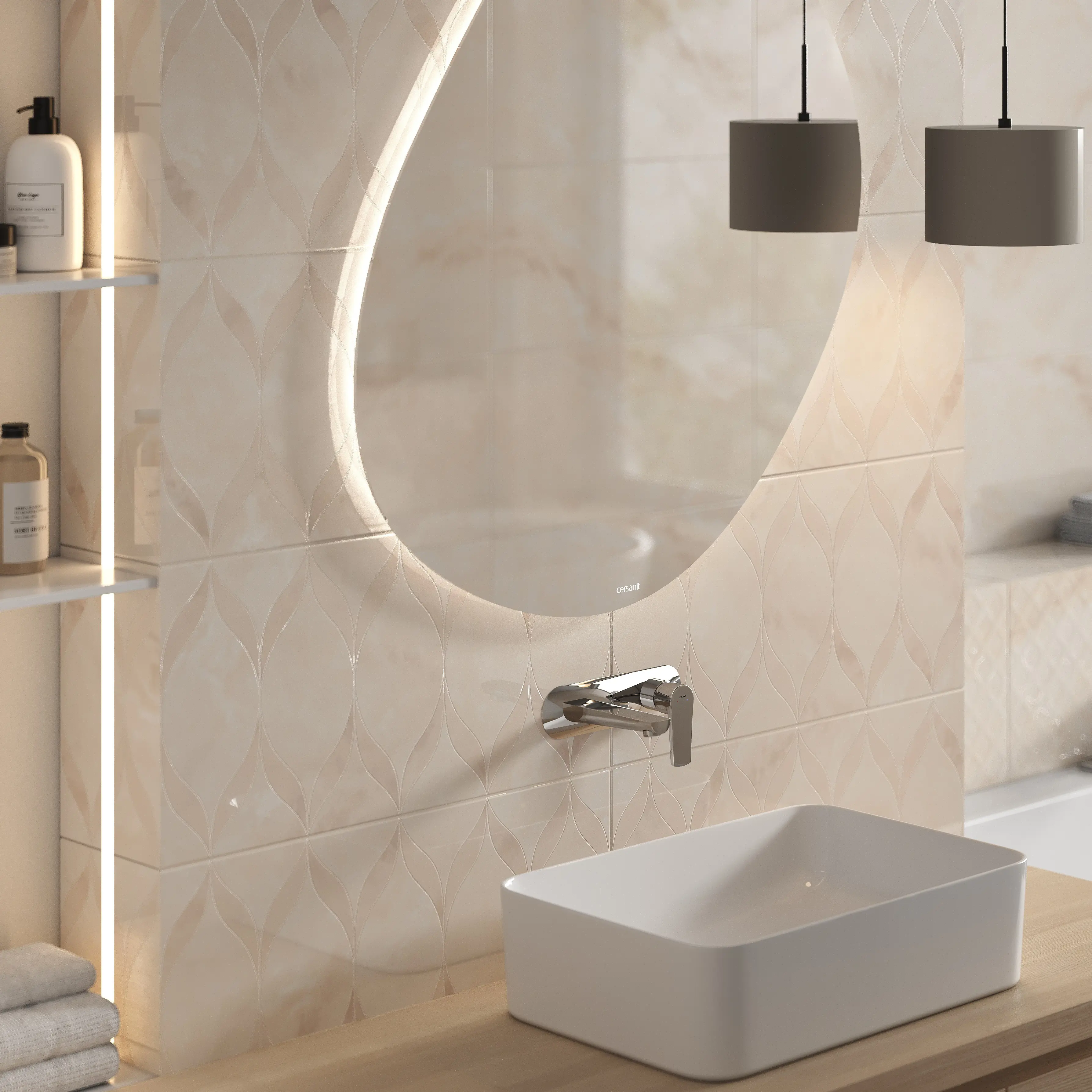 Изображение товара Плитка настенная Cersanit Gentle 29.8x59.8 см бежевый глянцевый для стен