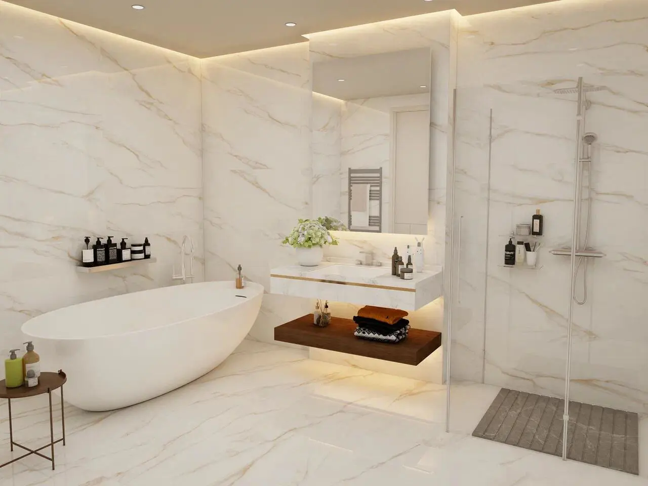 Изображение товара Керамогранит Bluezone Oriental 60x120 см серого цвета для внутренних и наружных работ