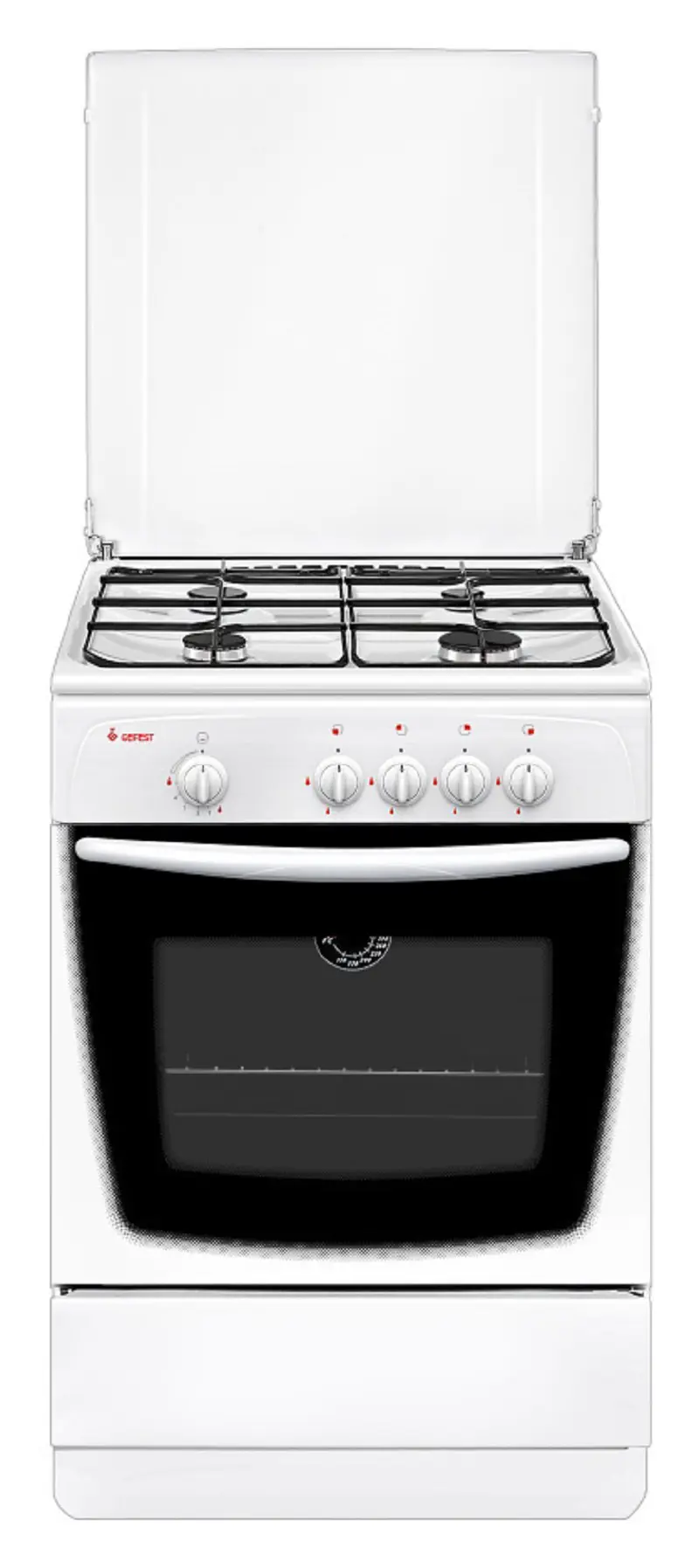 Изображение товара Газовая плита с духовкой Gefest ПГ 1200-С7 К38 60 см 4 конфорки цвет белый