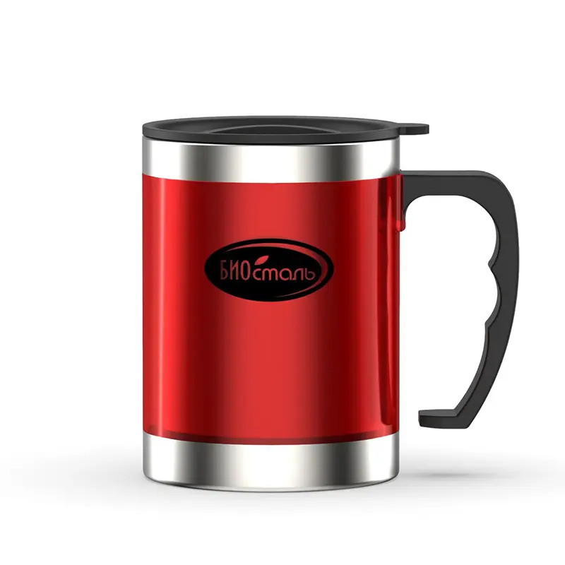 Изображение товара Термос 350 мл Biostal Кружка колба из нержавеющей стали цвет зеленый