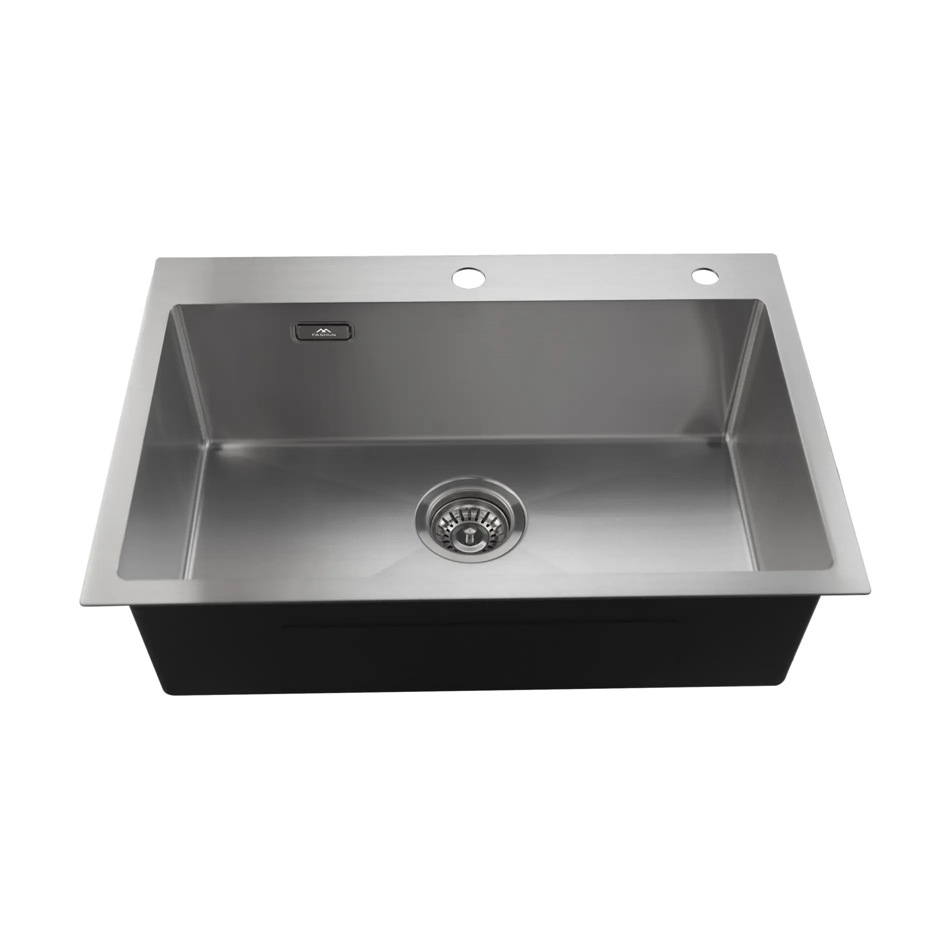 Изображение товара Мойка для кухни врезная с дозатором Fashun AS6545 45x65 см глубина чаши 19 см нержавеющая сталь цвет сатин