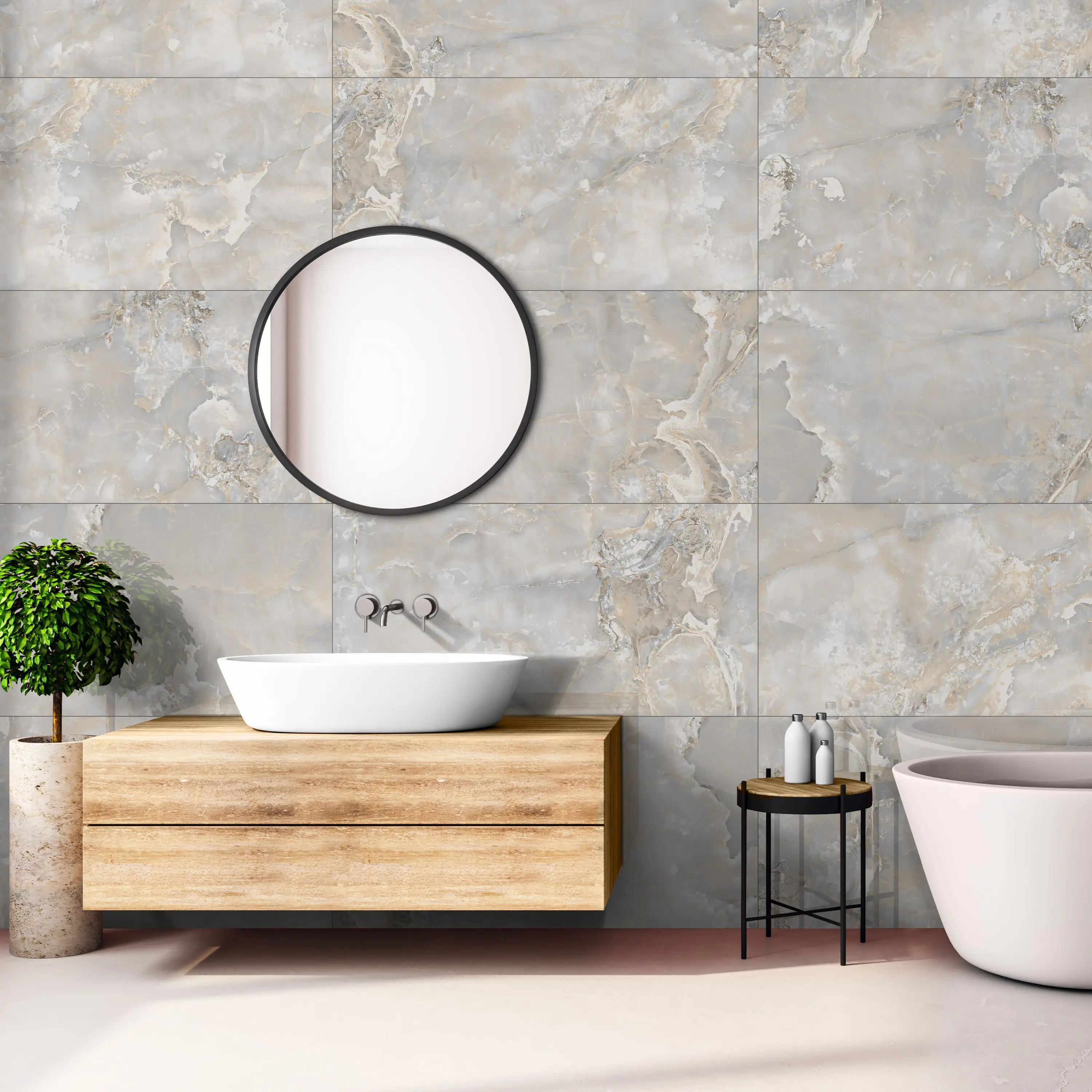 Изображение товара Керамогранит Primavera Speranza Gold Light Grey 60x120 см полированный серый