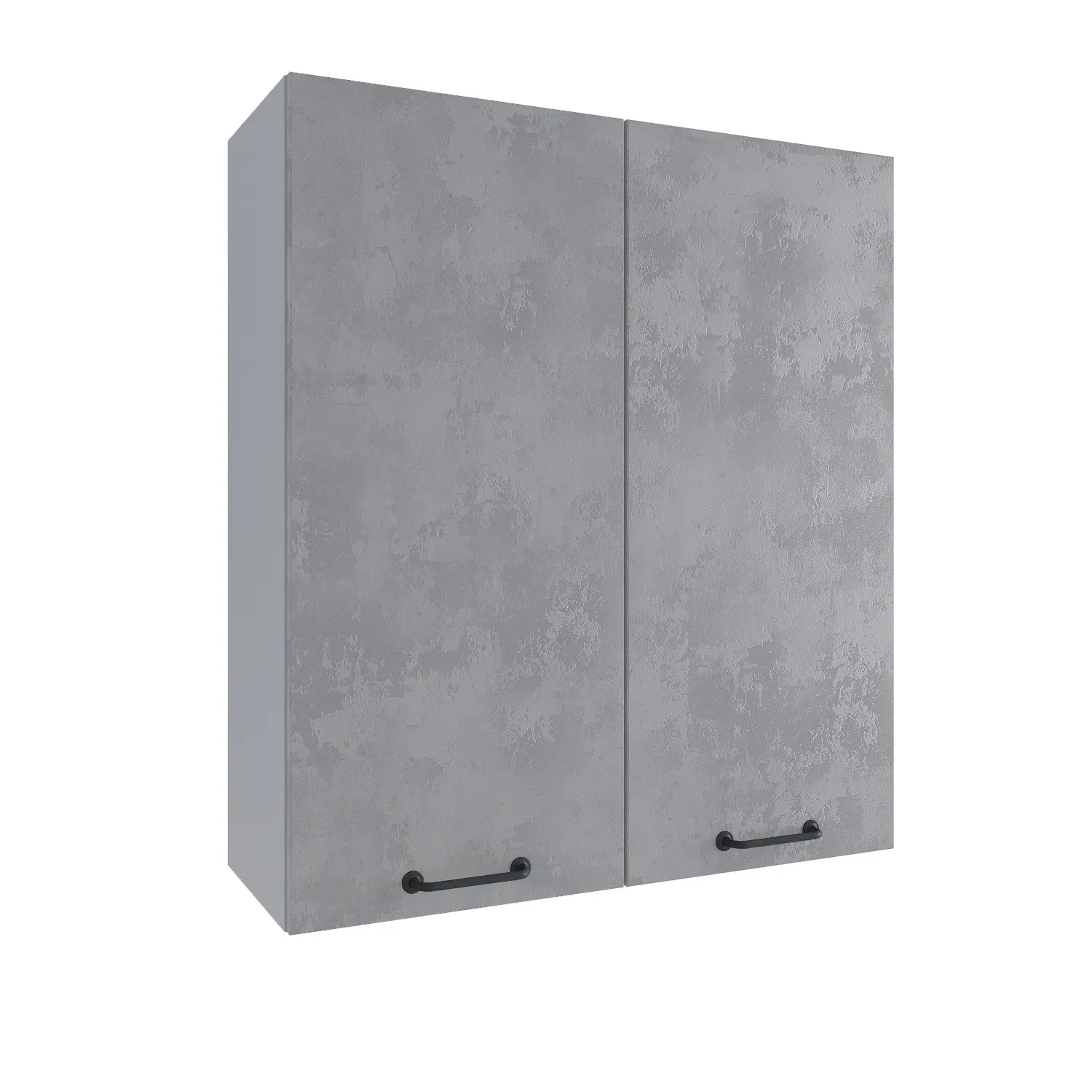 Изображение товара Кухонный шкаф навесной Лофт ВП/ВПС 800/2 высокий 80x90x30 см фасад бетон МДФ каркас серый ЛДСП Дсв Мебель УТ000566650