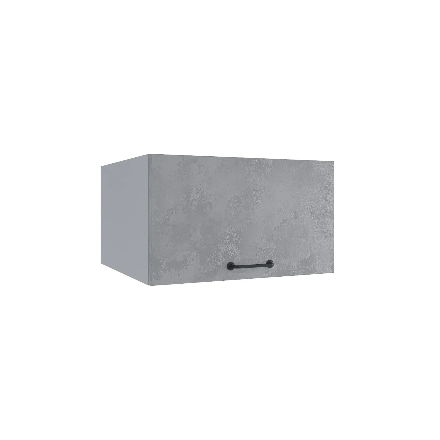 Изображение товара Кухонный шкаф навесной Лофт ГПГ/ГПГС 600 глубокий горизонтальный 60x35x57.40 см фасад бетон МДФ каркас серый ЛДСП Дсв Мебель