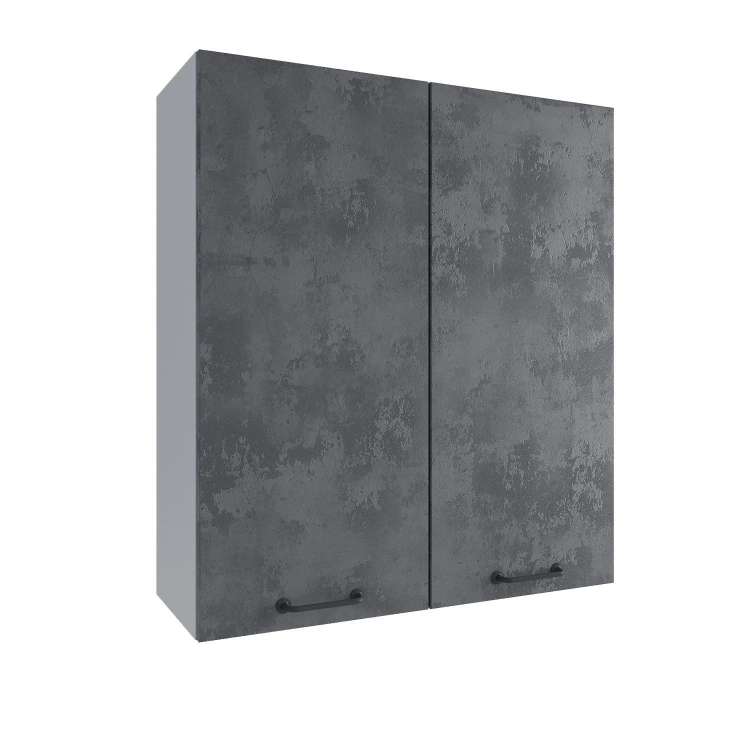 Изображение товара Кухонный шкаф навесной Лофт ВП/ВПС 800/2 высокий 80x90x30 см фасад бетон МДФ каркас серый ЛДСП Дсв Мебель