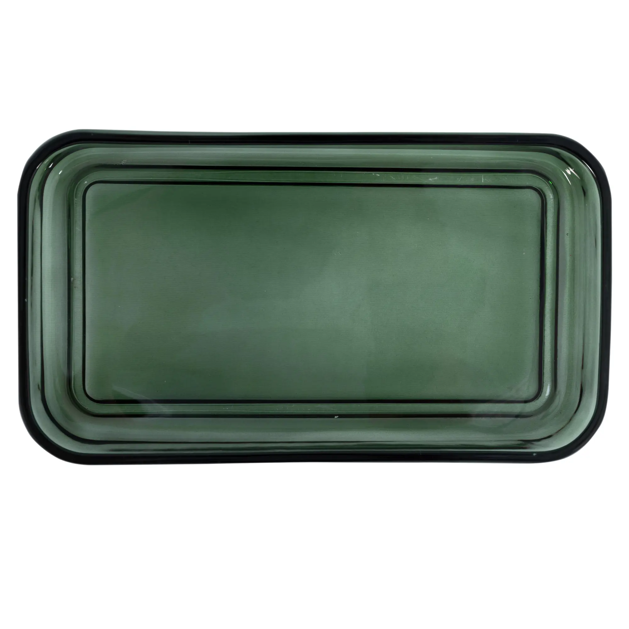 Изображение товара Поднос Изумруд стекло цвет зеленый