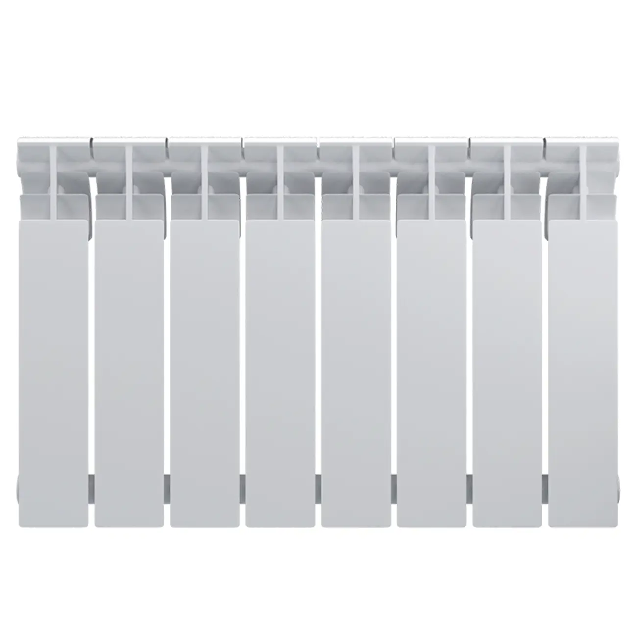 Изображение товара Радиатор секционный Zerten Bimetal 500/80 8 секций боковое подключение