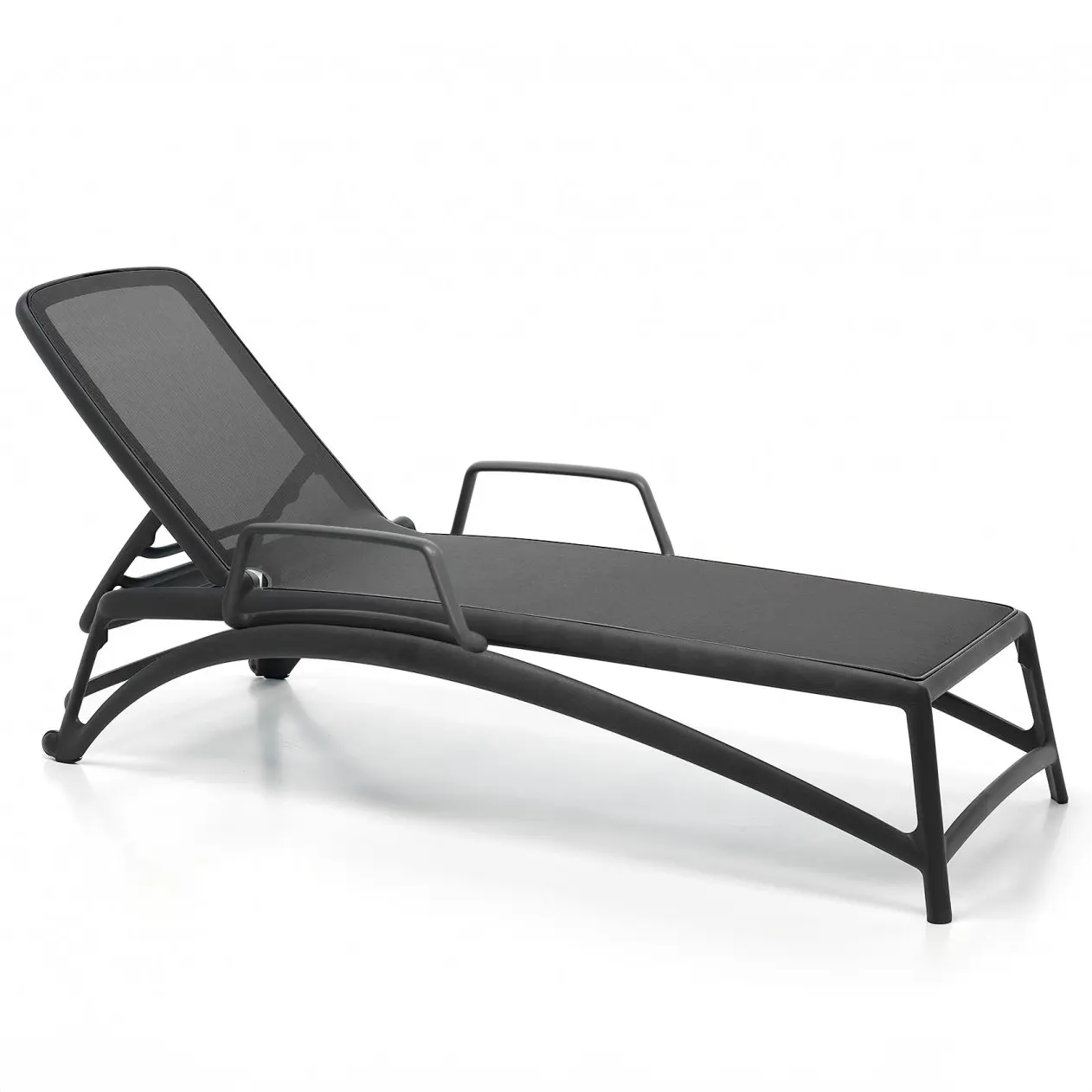 Изображение товара Шезлонг без подушки Nardi 204 см x 70 см x 35 см пластик/текстилен черный