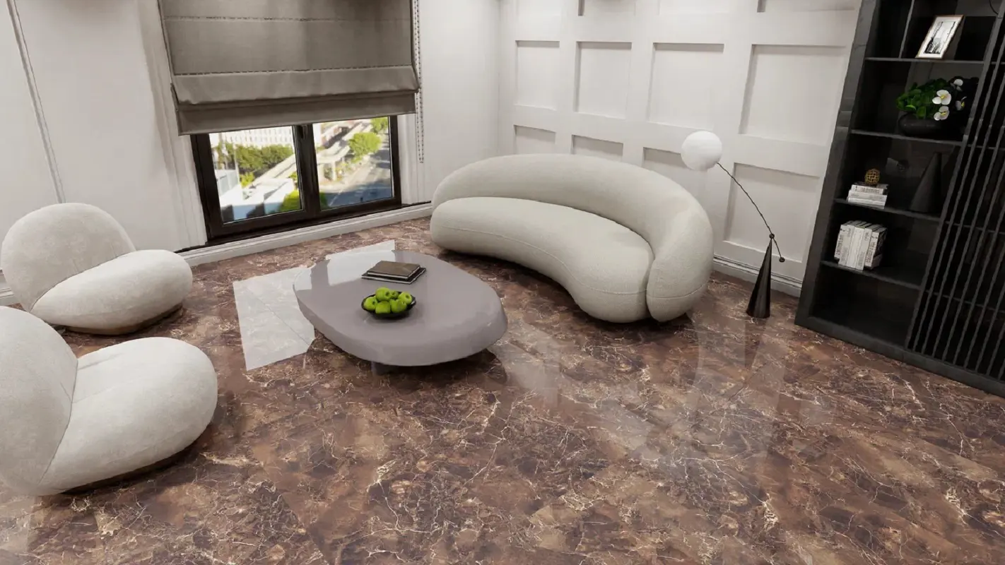 Изображение товара Керамогранит Velsaa Copper Slab Black 60x60 см мраморный коричневый