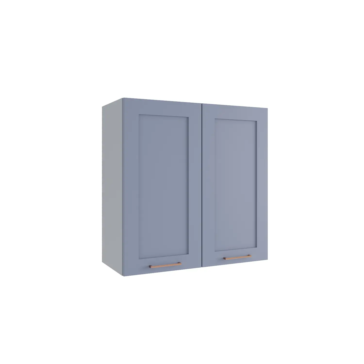 Изображение товара Навесной шкаф Квадро 70x70x30 см фасад синий МДФ каркас серый ЛДСП Дсв Мебель