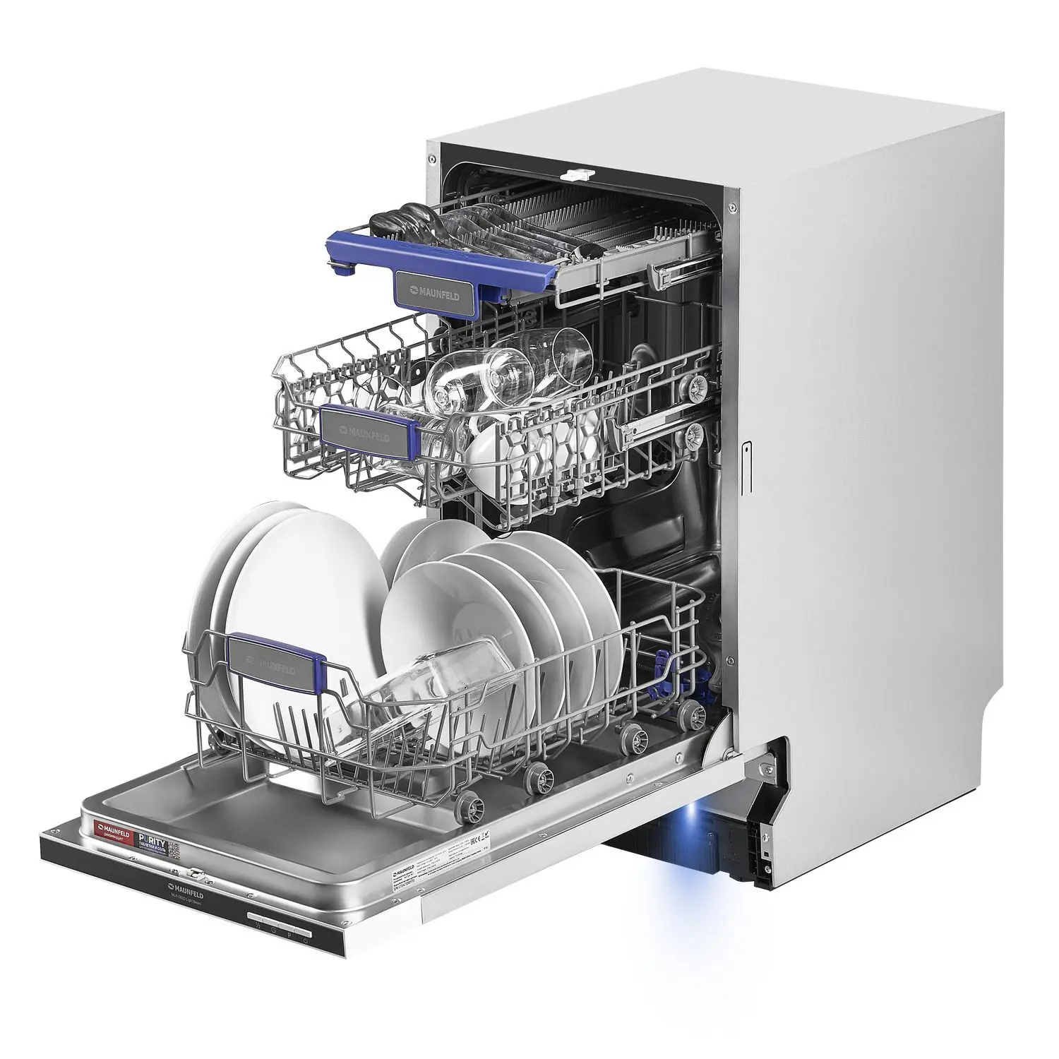 Изображение товара Встраиваемая посудомоечная машина Maunfeld MLP-083D Light Beam 44.8 см 6 программ