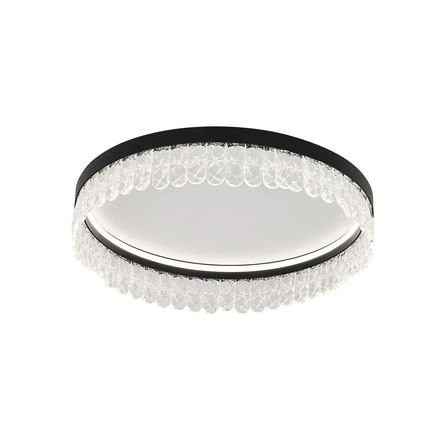 Изображение товара Люстра потолочная светодиодная Favourite 6094-1c с пультом управления 8 м² нейтральный белый свет цвет серый