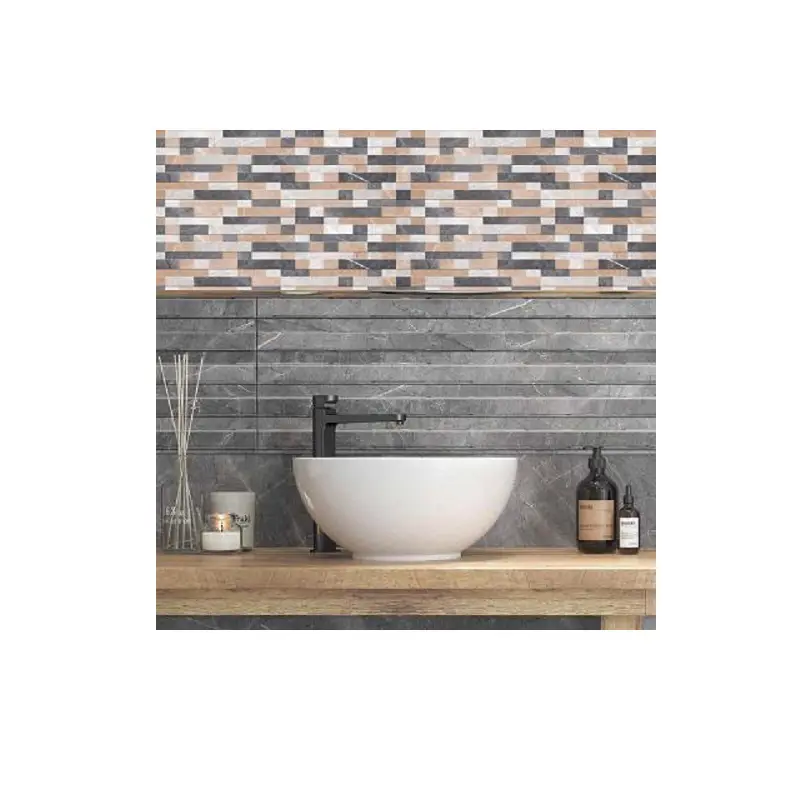 Изображение товара Плитка настенная Керамин Канон 00-002522ufa, 30x90 см, 1.35 м2 цвет многоцветный