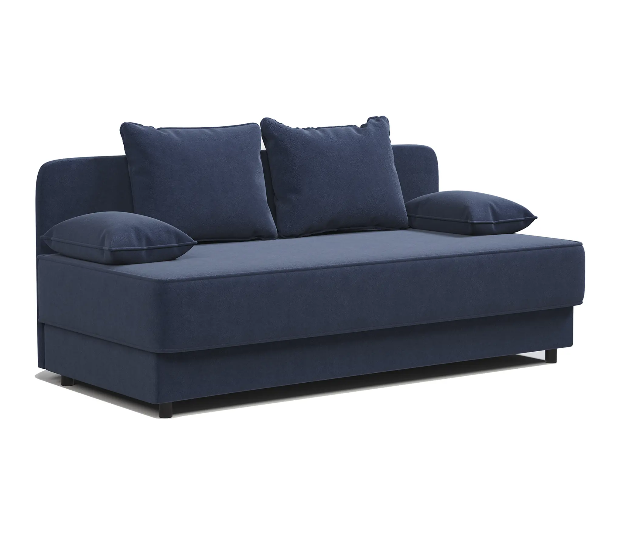 Изображение товара Кушетка Шарм-Дизайн Прима 194x82x81 см велюр цвет ультра миднайт