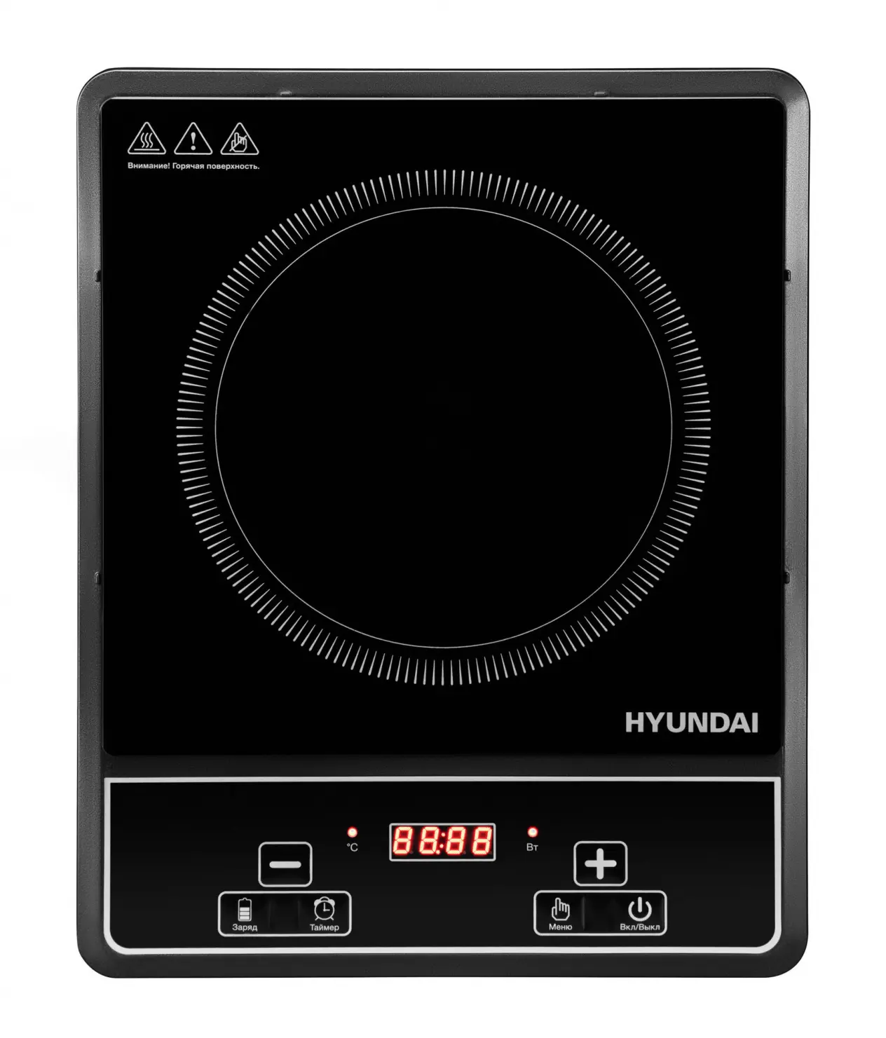 Изображение товара Электрическая настольная плита Hyundai HYC-0121 28 см 1 конфорка цвет черный