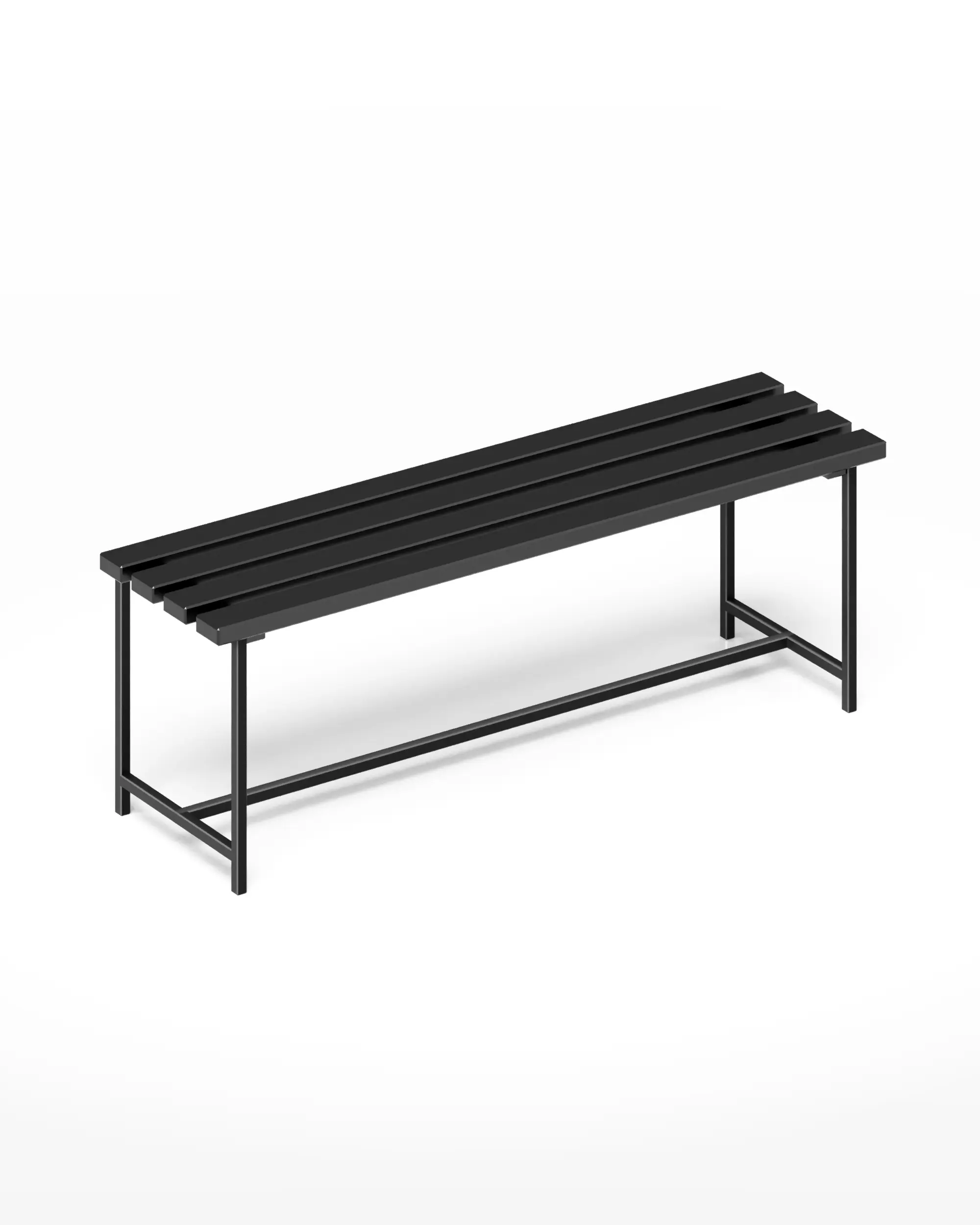 Изображение товара Скамья садовая Solarius skam-ser 137 см x 35 см x 43 см дерево черный