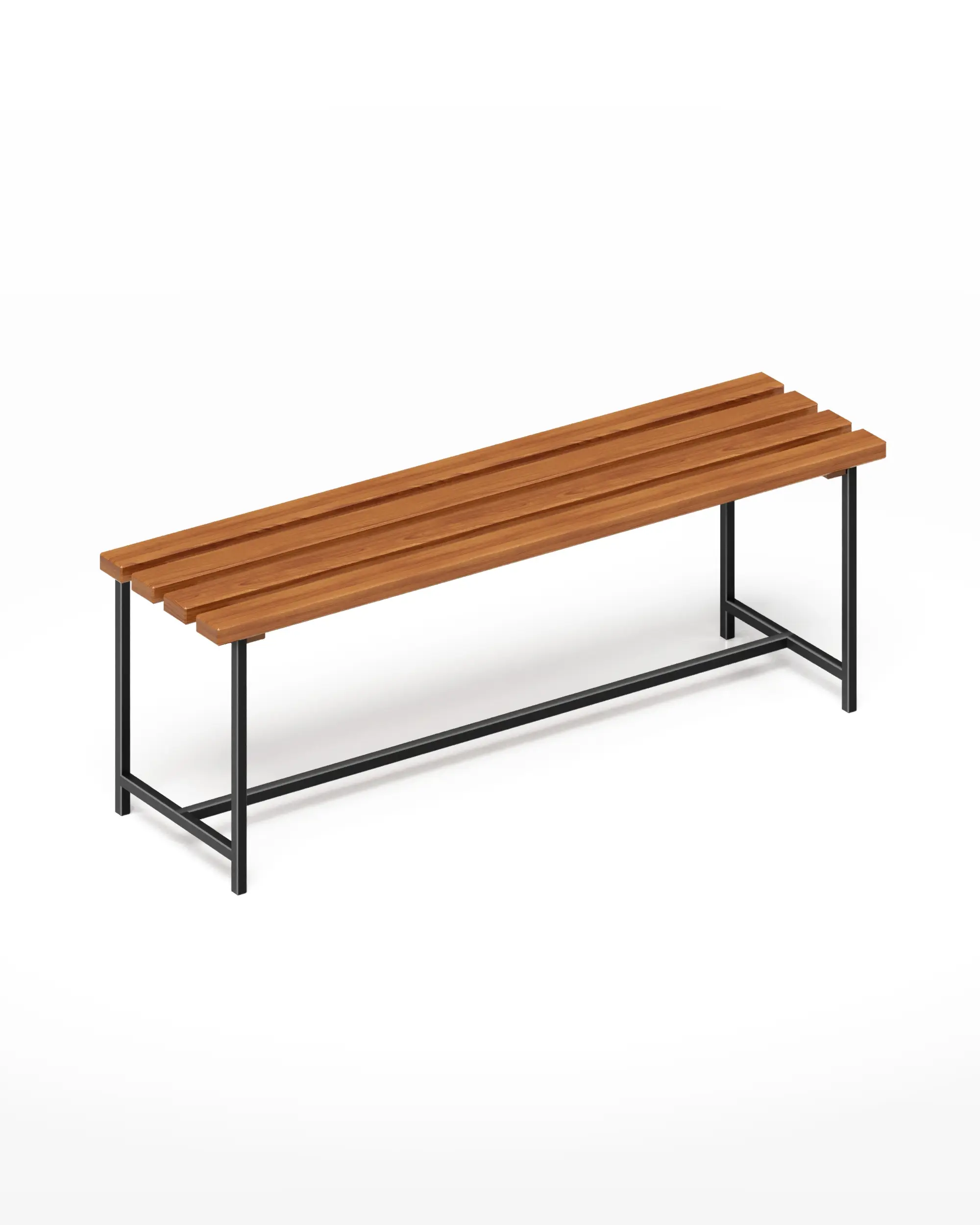 Изображение товара Скамья садовая Solarius 137 см x 35 см x 43 см дерево оранжевый/медный