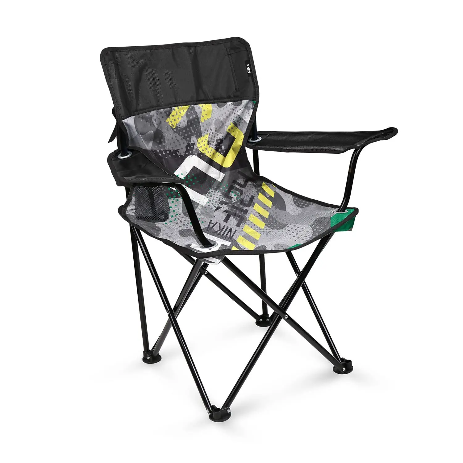 Изображение товара Стул садовый складной Nika ПСП6-КЗ 54 см x 85 см x 93.5 см металл серый/серебристый