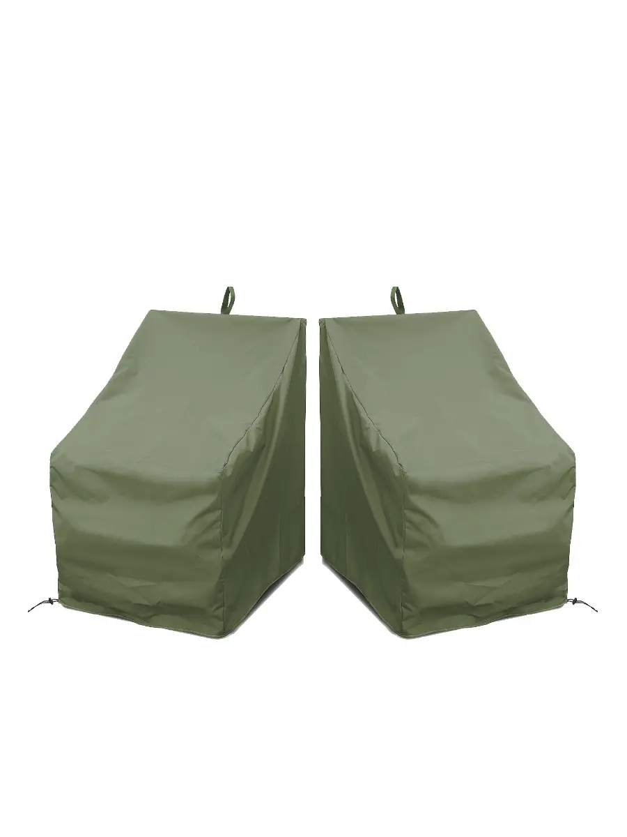 Изображение товара Чехлы Tplus на стулья со спинкой 460x560x910 мм 2 шт оксфорд 210 олива