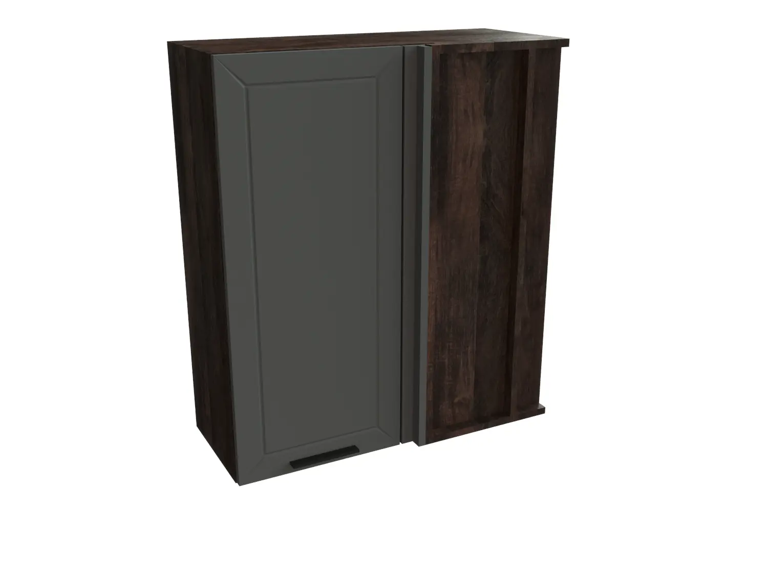 Изображение товара Навесной шкаф угловой Сурская мебель Маренго силк 69x92x34.5 см ЛДСП кальяри/маренго