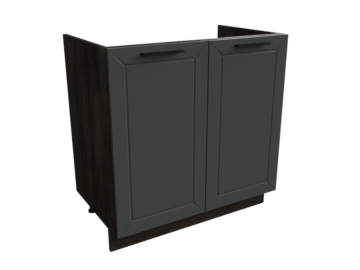 Изображение товара Напольный шкаф Сурская мебель Силк 80x81.6x47.8 см из ЛДСП с фасадами МДФ