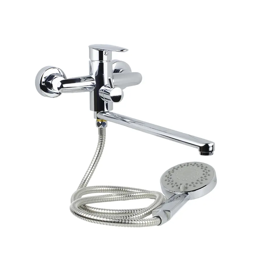 Изображение товара Смеситель для ванны Santrek aqua tessa шар. d-35 277215 однорычажный с душевой лейкой цвет хром