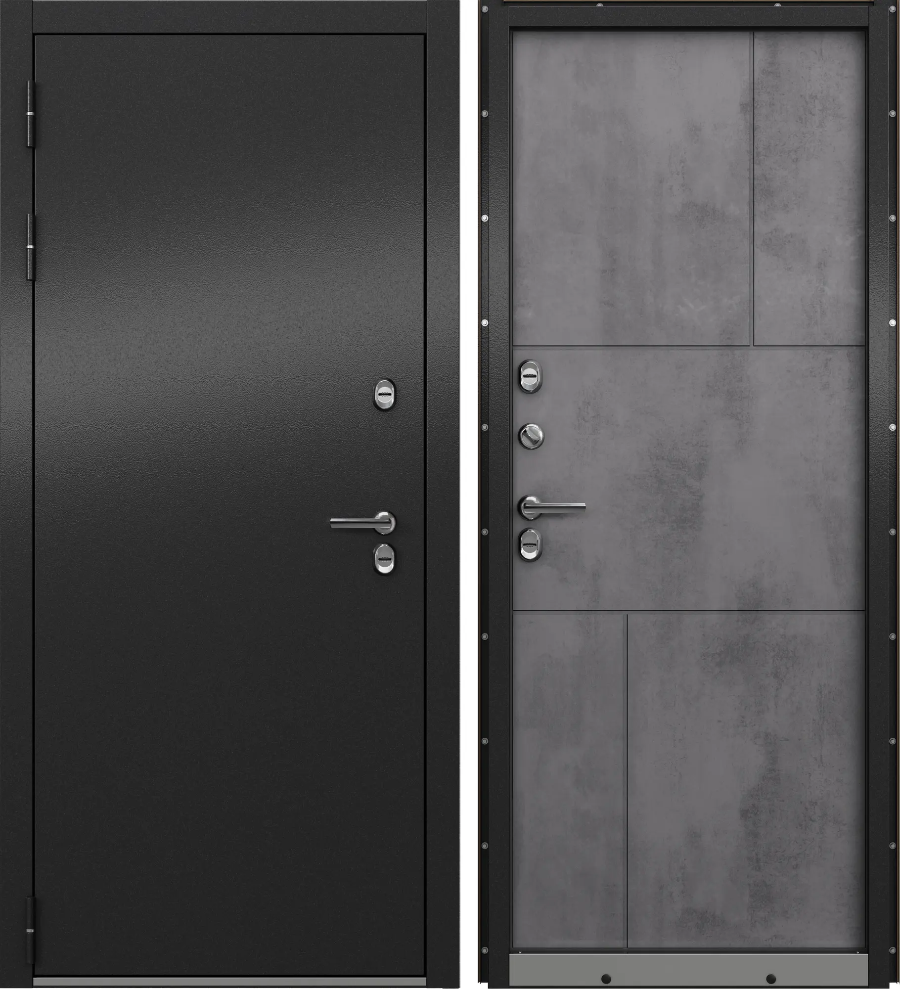 Изображение товара Входная металлическая дверь Крепыш 88x205 см левая темная взломостойкая