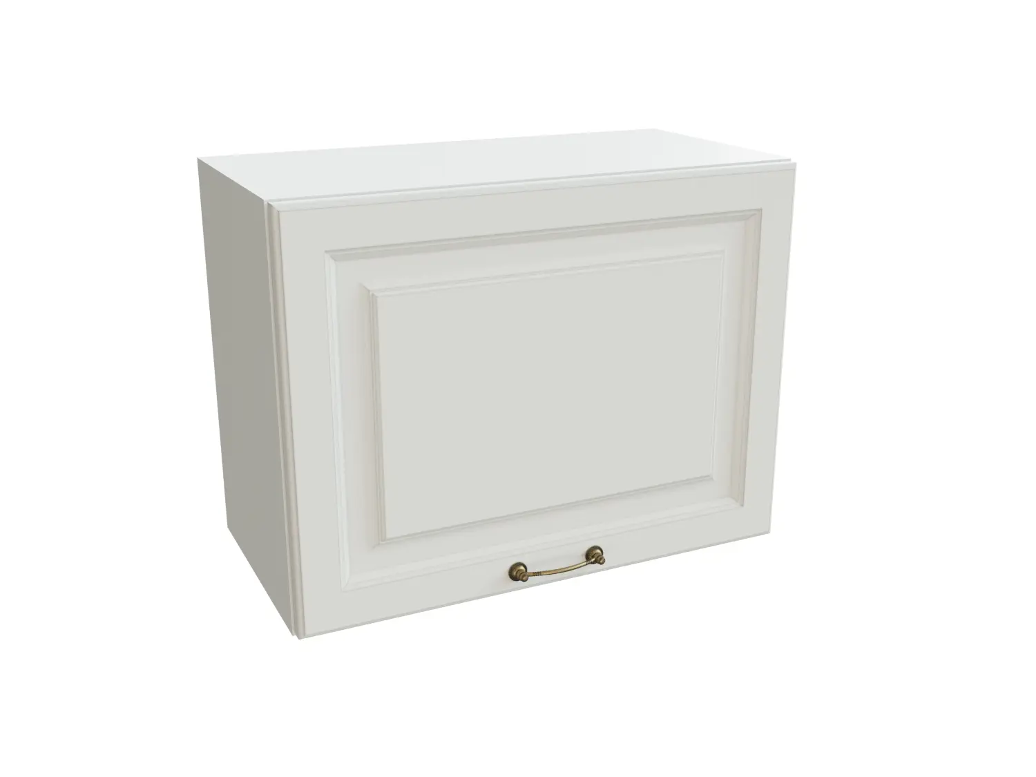 Изображение товара Навесной шкаф со стеклом Сурская мебель Айленд 60x46x31.8 см ЛДСП цвет белый