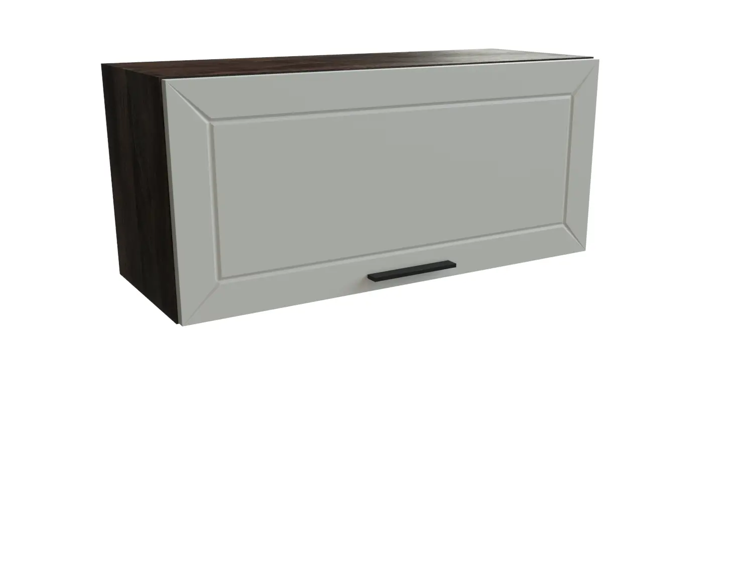 Изображение товара Навесной шкаф со стеклом Сурская мебель Гейнсборо силк 60x35.8x31.8 см 1 дверца ЛДСП цвет кальяри/гейнсборо