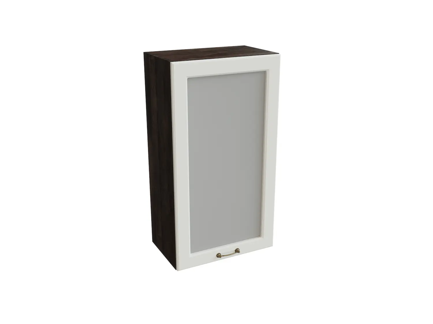 Изображение товара Навесной шкаф со стеклом Сурская мебель Ницца 50x92x31.8 см 1 дверца МДФ цвет кальяри/айленд