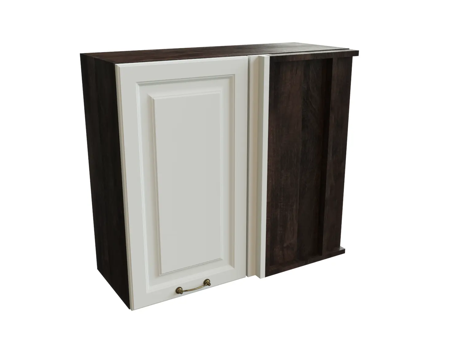 Изображение товара Навесной шкаф угловой Сурская мебель Ницца 69x71.6x34.5 см 1 дверца МДФ цвет кальяри/айленд