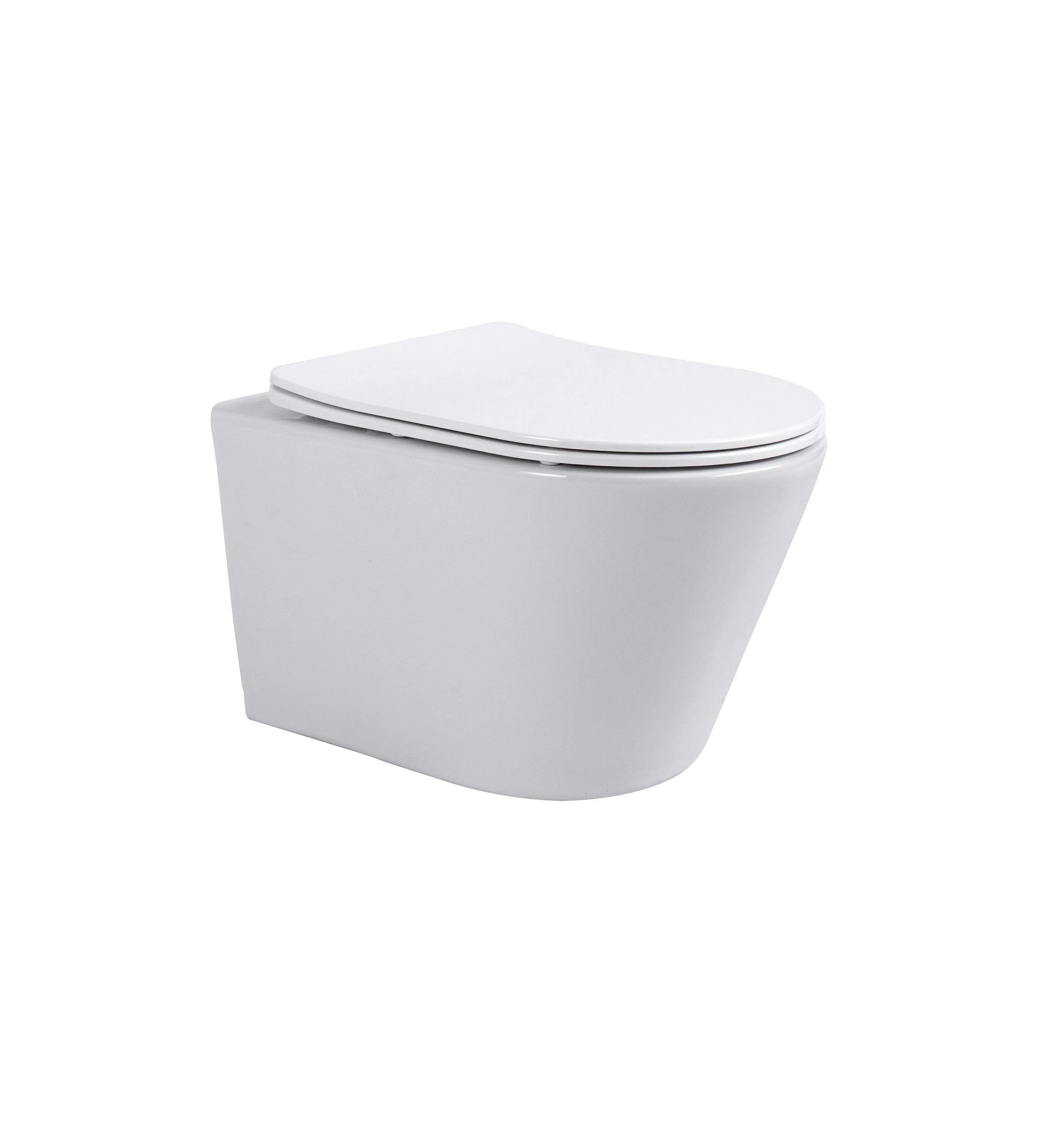 Изображение товара Унитаз подвесной безободковый TONI ARTI Forli TA-1905 комплект 2 в 1: сиденье дюропласт микролифт, белый