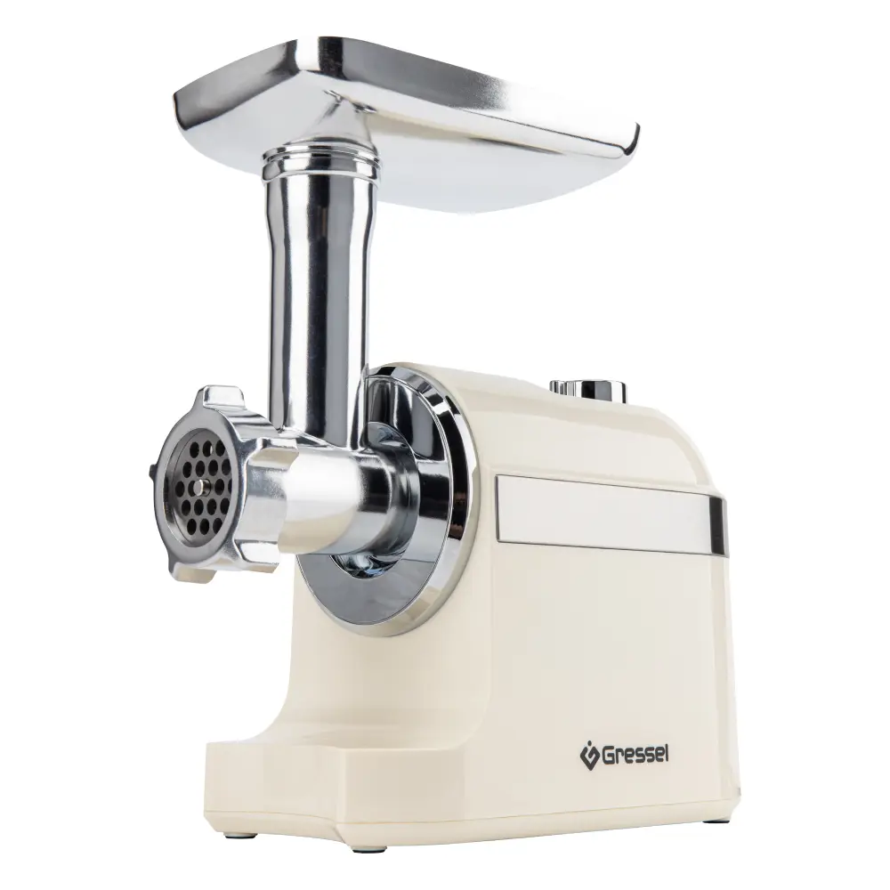 Изображение товара Электрическая мясорубка Gressel GMG-1704 2000 Вт кремовая бытовая техника для приготовления мяса