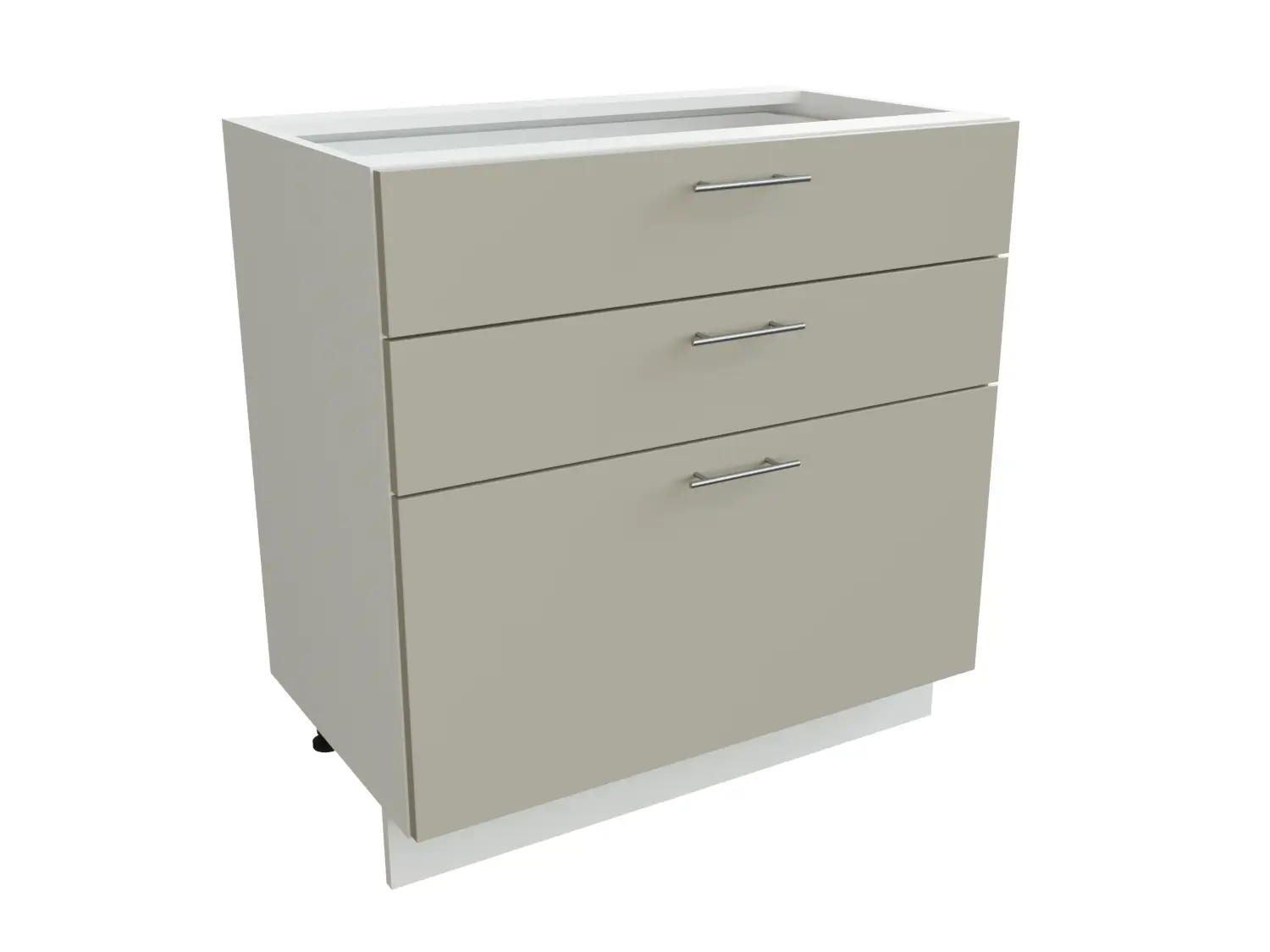 Изображение товара Напольный шкаф Сурская Мебель Валерия 80x81.60x47.80 см МДФ цвет белый/альбион софт