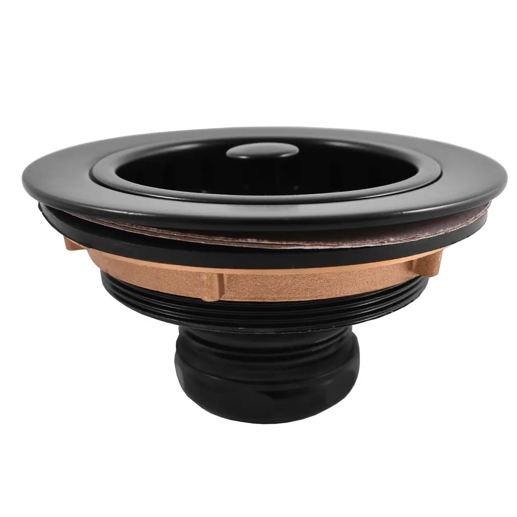 Изображение товара Донный клапан для раковины Ravslezak MD0819CMAT 7 см бронза система клик-клак