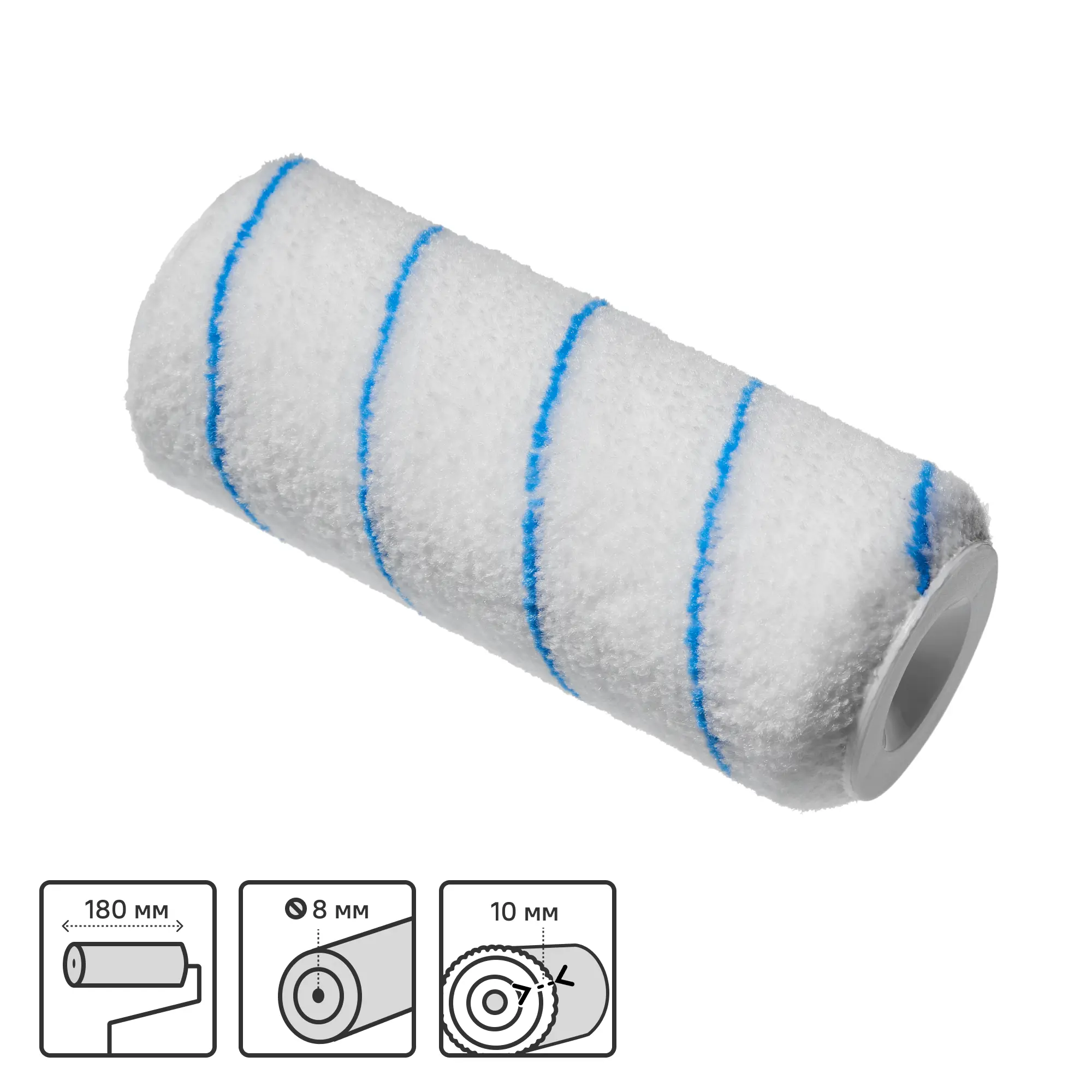 Изображение товара Валик сменный для водных красок Dexter 180 мм микрофибра