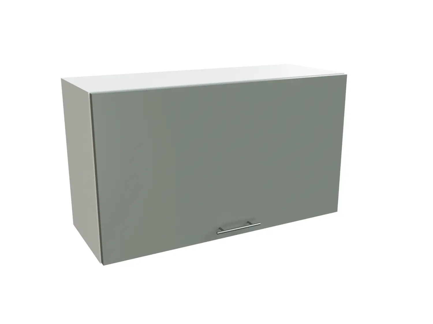 Изображение товара Навесной шкаф горизонтальный Сурская Мебель Валерия 80x46x31.80 см МДФ цвет белый/лагуна