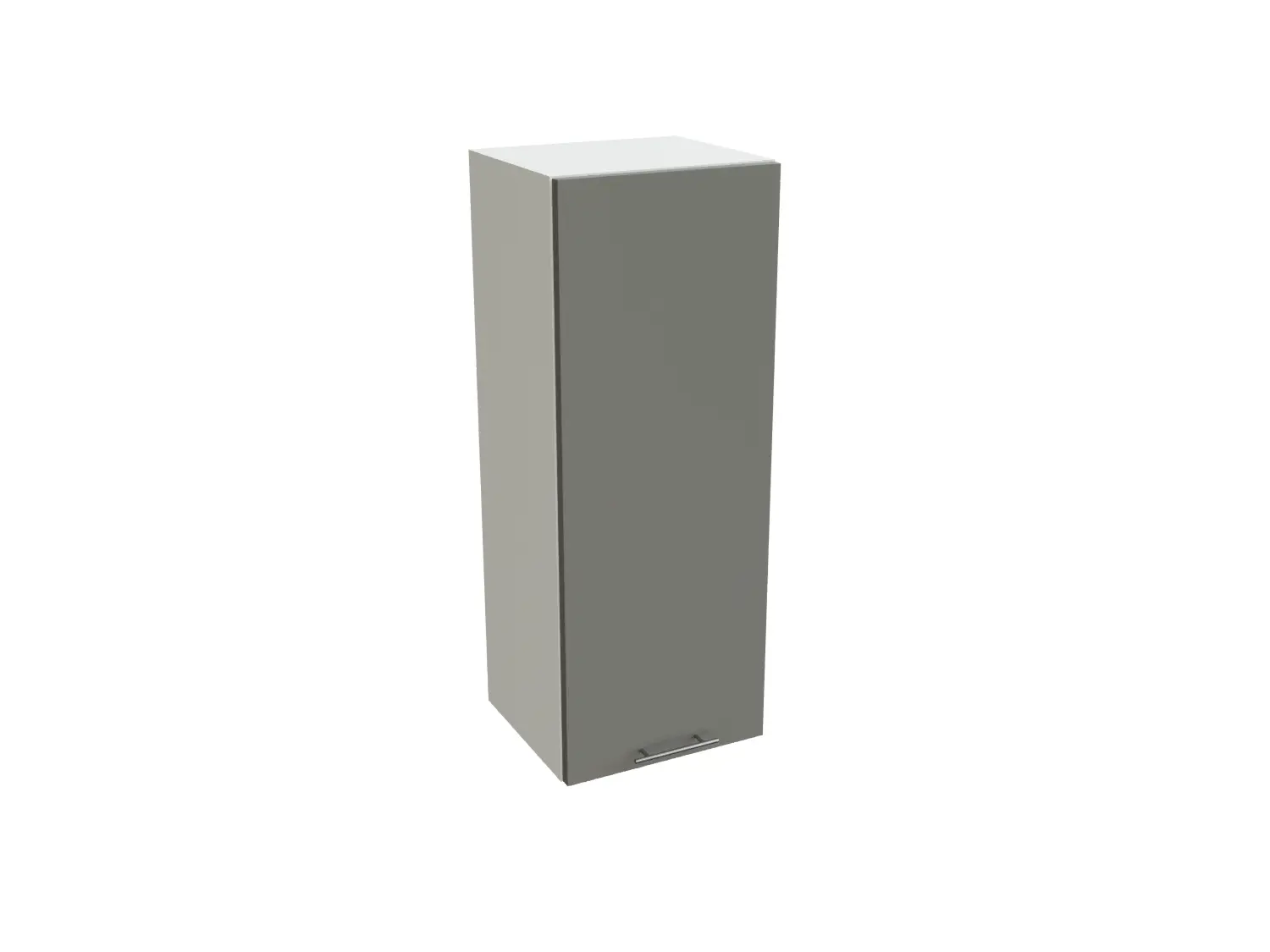 Изображение товара Навесной шкаф с 1-ой дверцей Сурская Мебель Валерия 35x92x31.80 см МДФ цвет белый/монблан