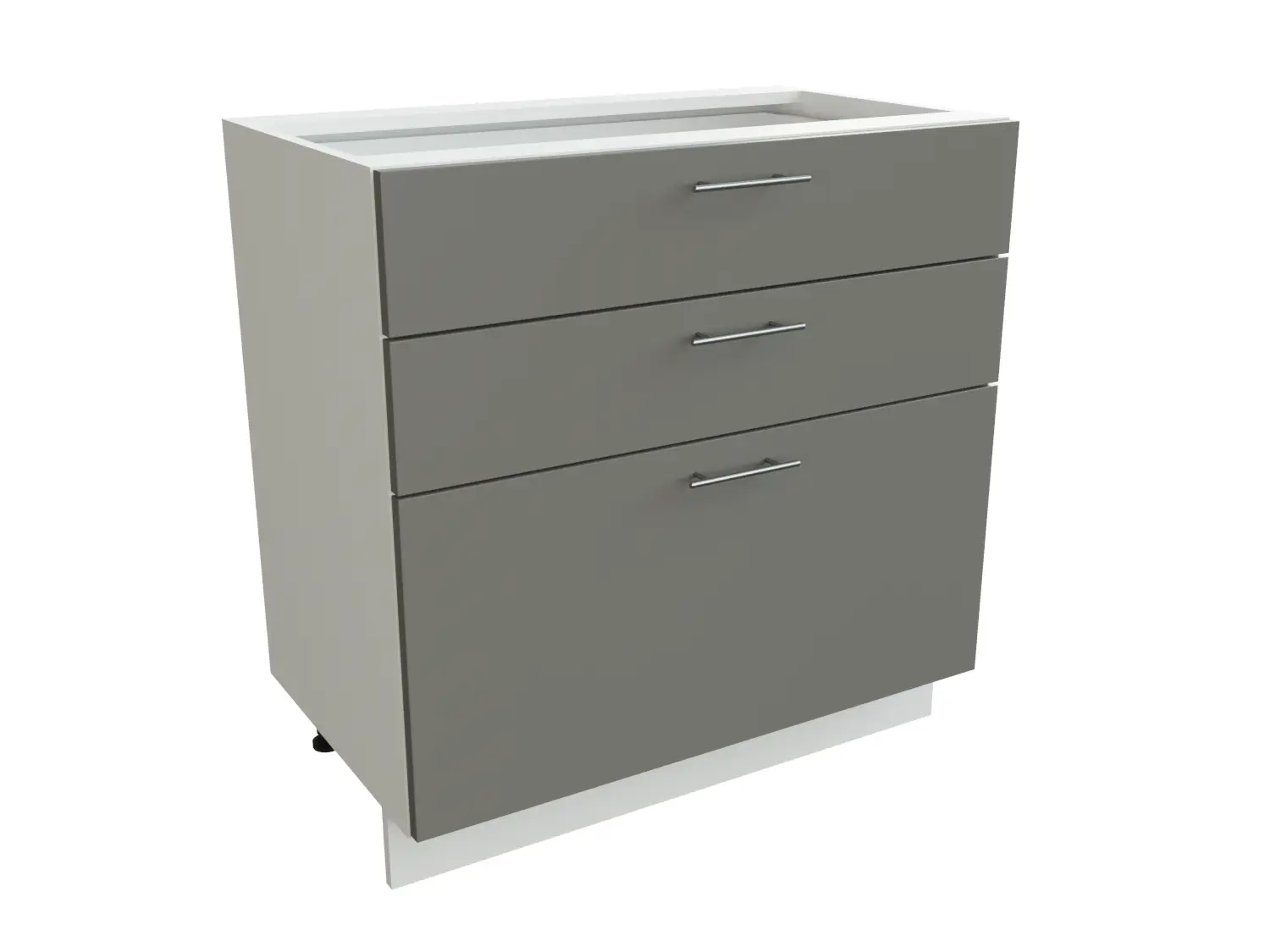 Изображение товара Напольный шкаф Сурская Мебель Валерия 80x81.60x47.80 см МДФ цвет белый/монблан