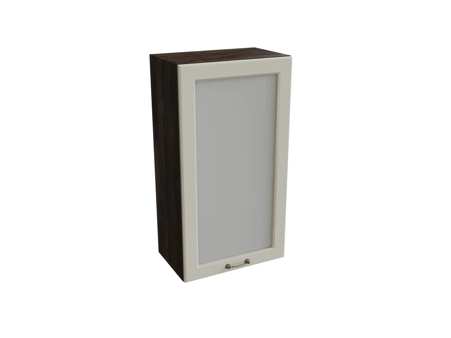 Изображение товара Навесной шкаф со стеклом Сурская мебель кальяри/кварц 50x92x31.8 см 1 дверца ЛДСП цвет кальяри/кварц